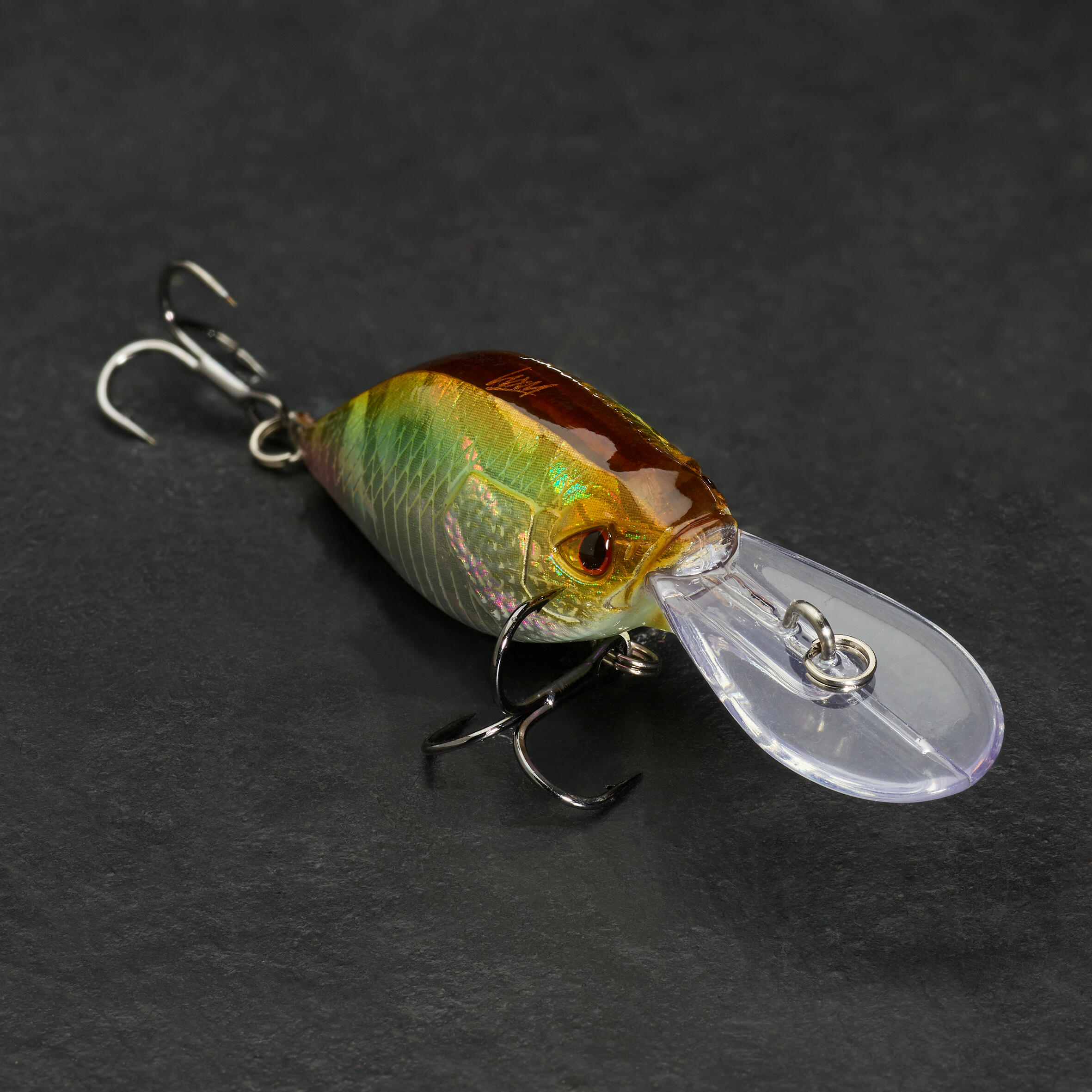 CAPERLAN Wobler Crankbait Deep Diving WXM CRKDD 40 F zelený chrbát bez · záber 3