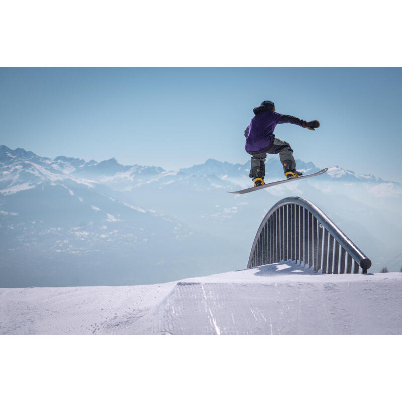 Sweat à capuche homme snowboard - SNB HDY violet