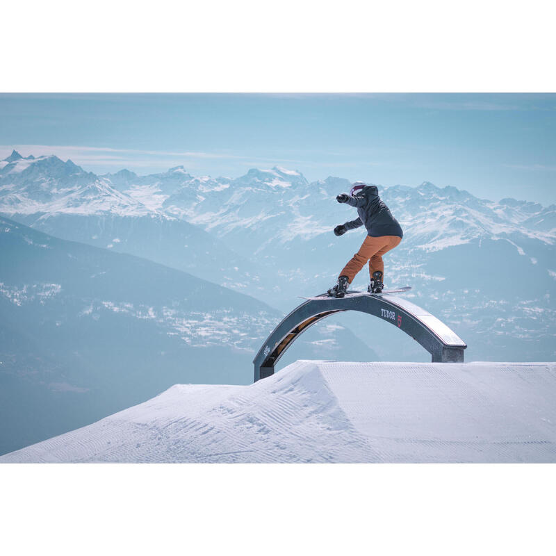 Geacă parka snowboard compatibilă ZIPROTEC SNB 500 Gri Damă
