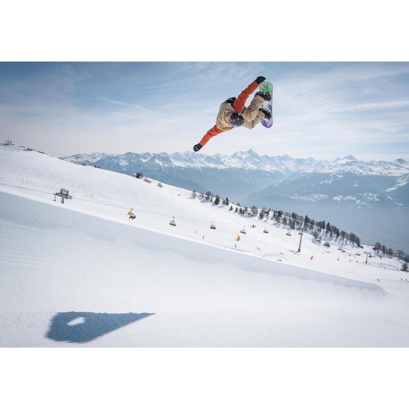 Men's Snowboard Jacket SNB 500 - Tricolour Beige