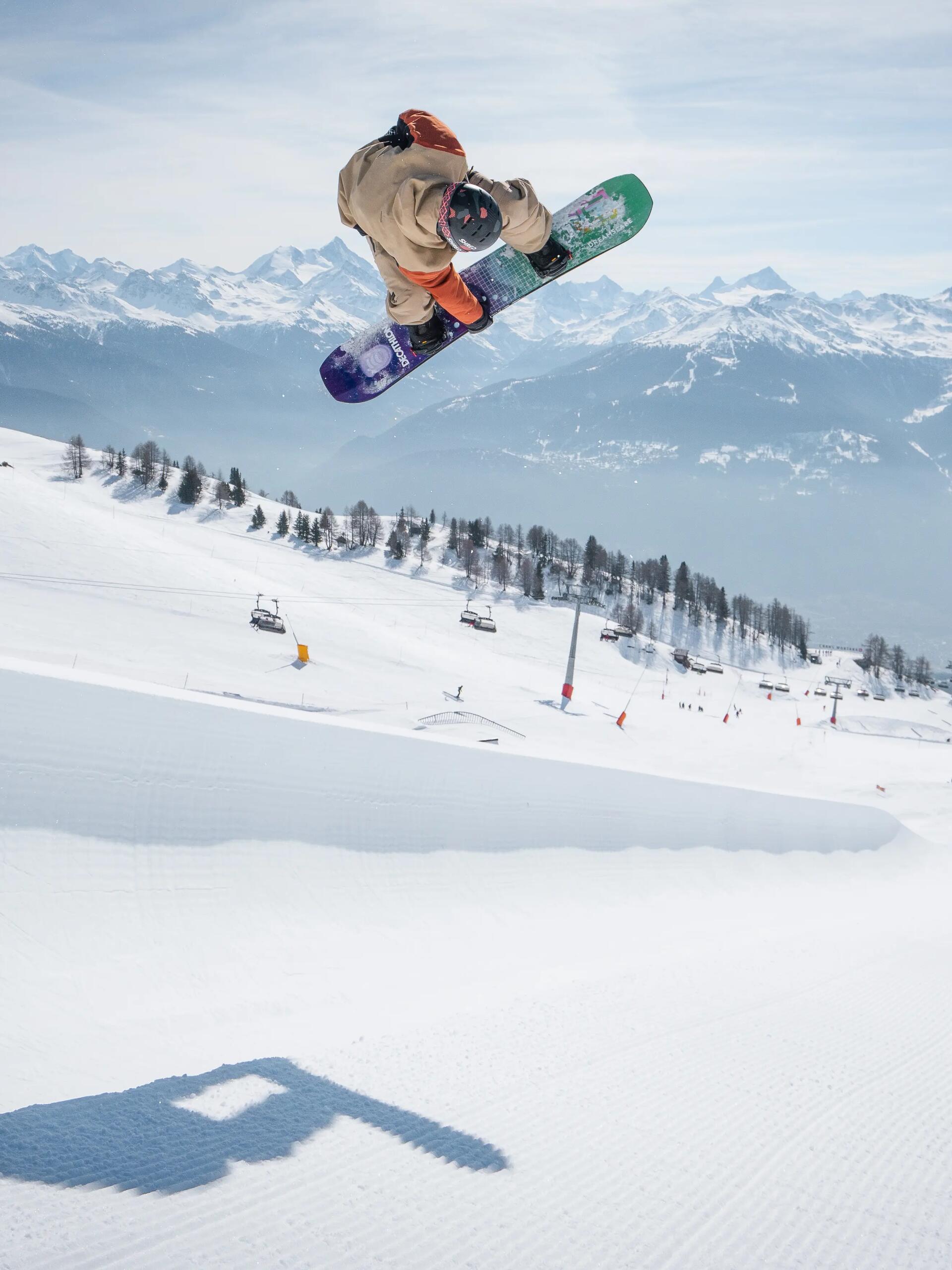 Une dorsale pour rider sur neige et terre