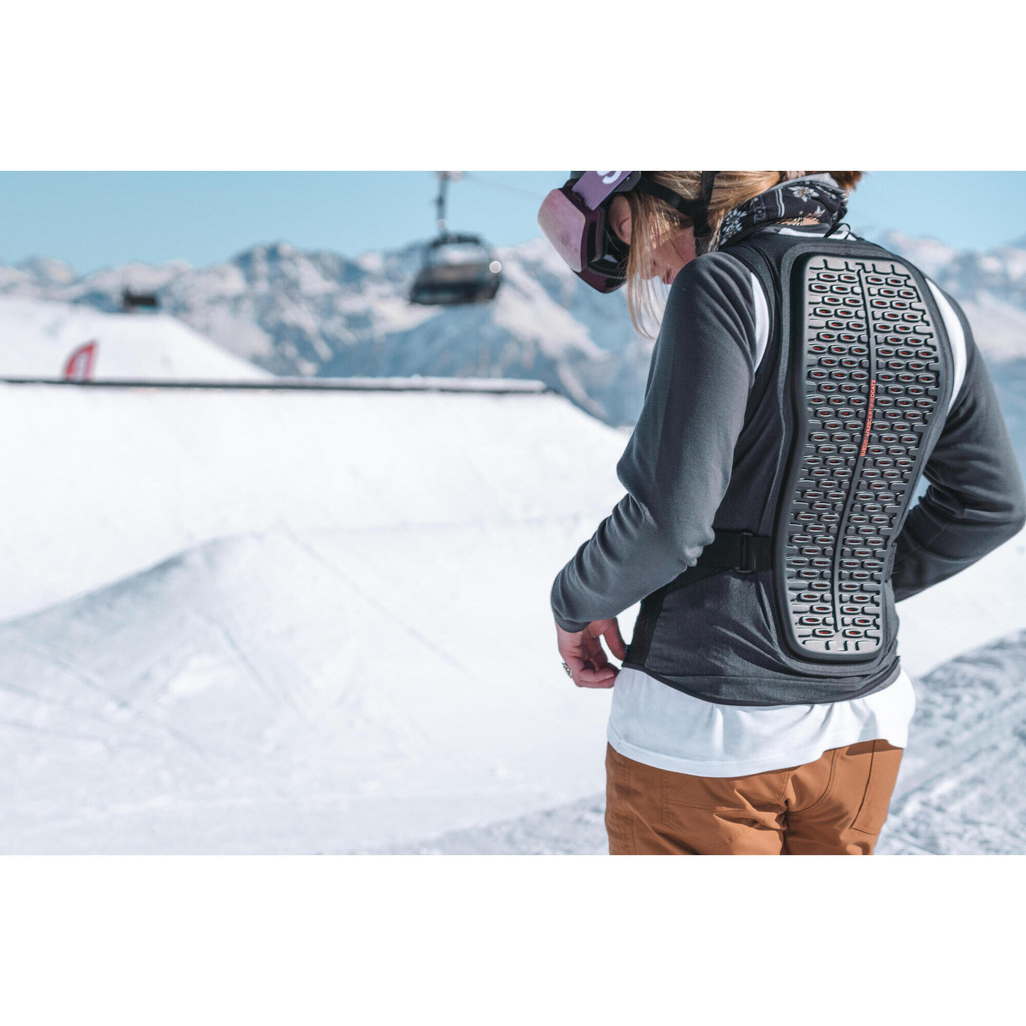 Gilet de protection dorsale vtt ski et snowboard femme dbck 500 DREAMSCAPE Decathlon