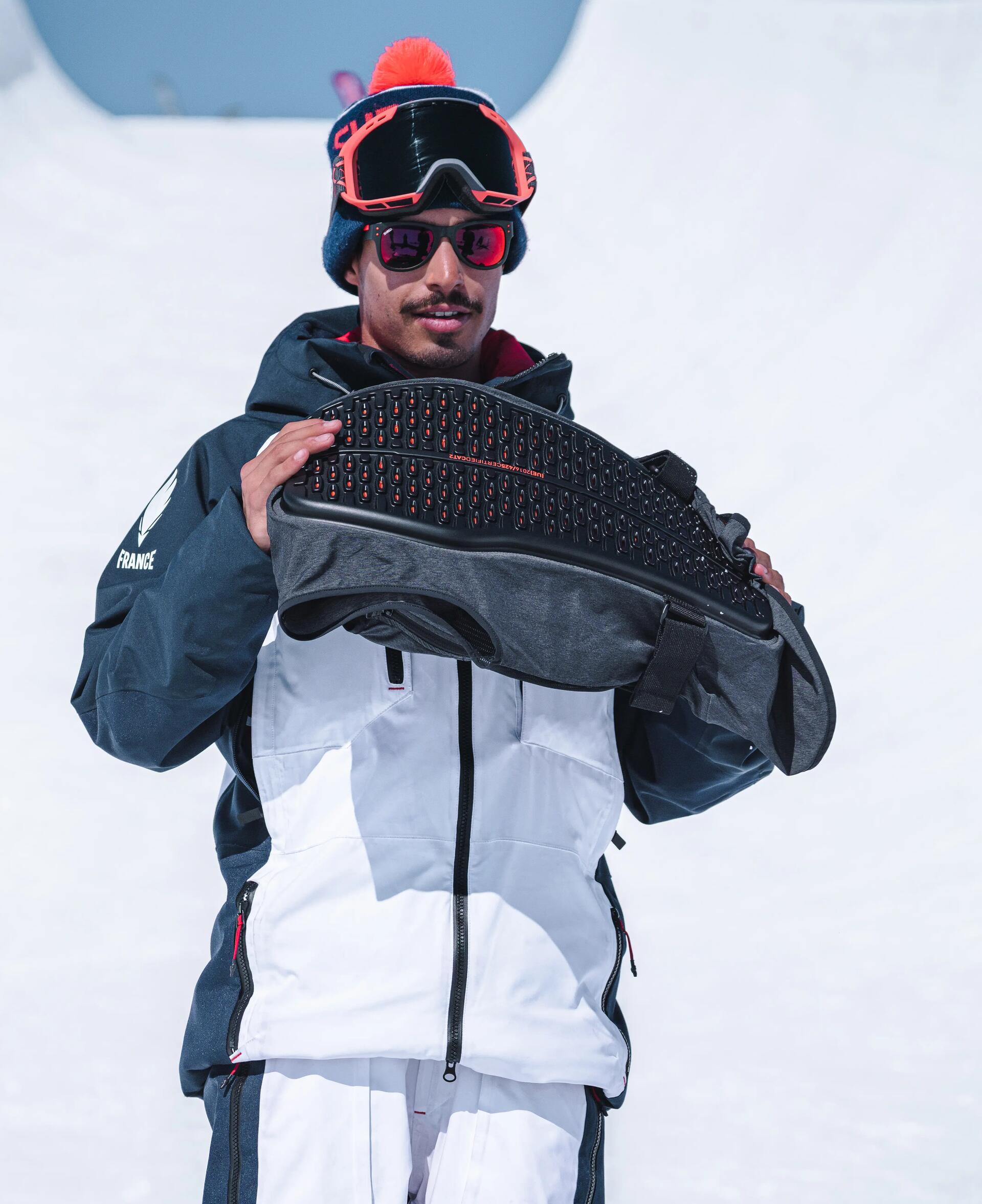 Une dorsale pour rider sur neige et terre