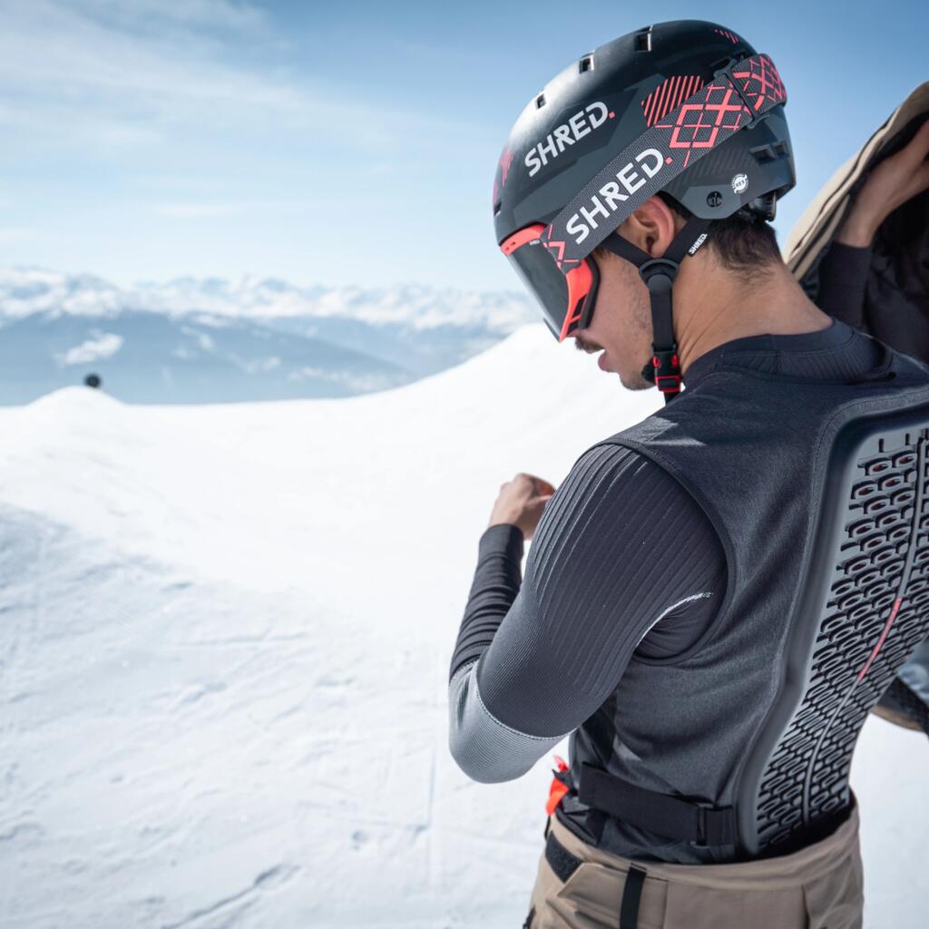 MTB,  Ski and Snowboard Back Protector Vest - DBCK 500 - grey