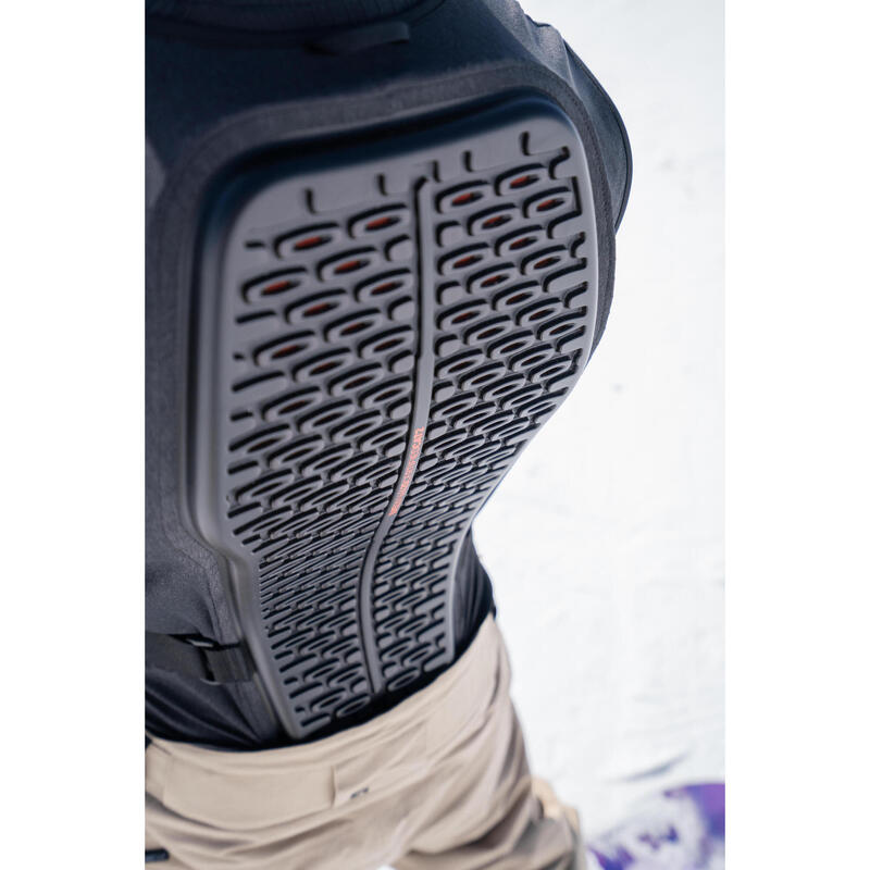 Gilet protezione dorsale sci/snowboard uomo DBCK 500 grigio