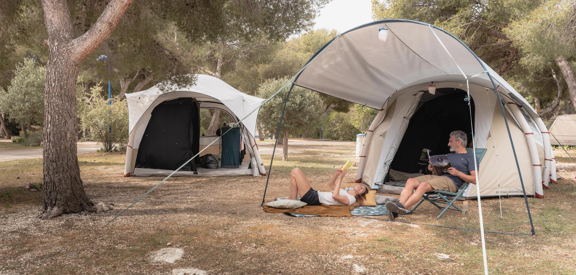 Un auvent compatible avec toutes nos tentes familiales