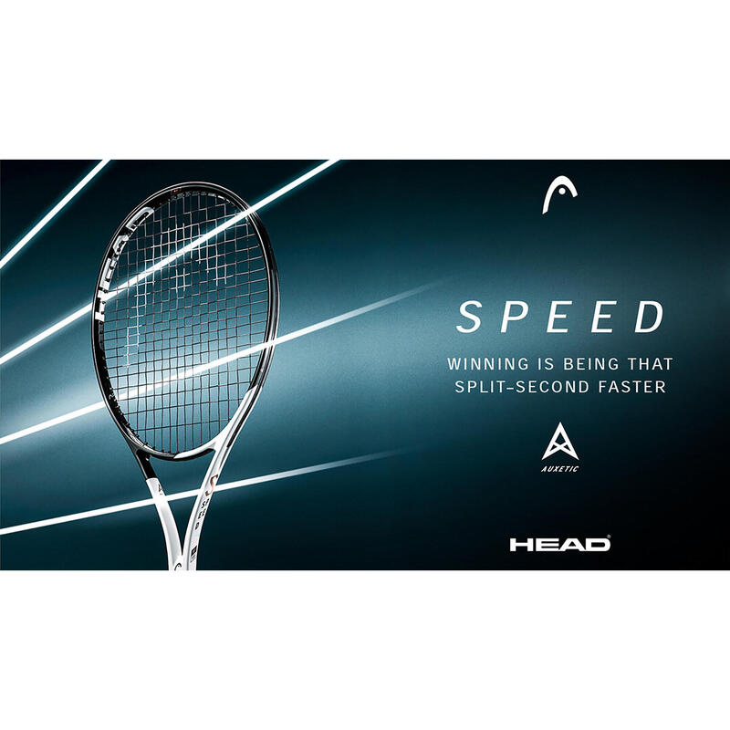 Felnőtt teniszütő Auxetic Speed Team L, 265 g, fekete, fehér 