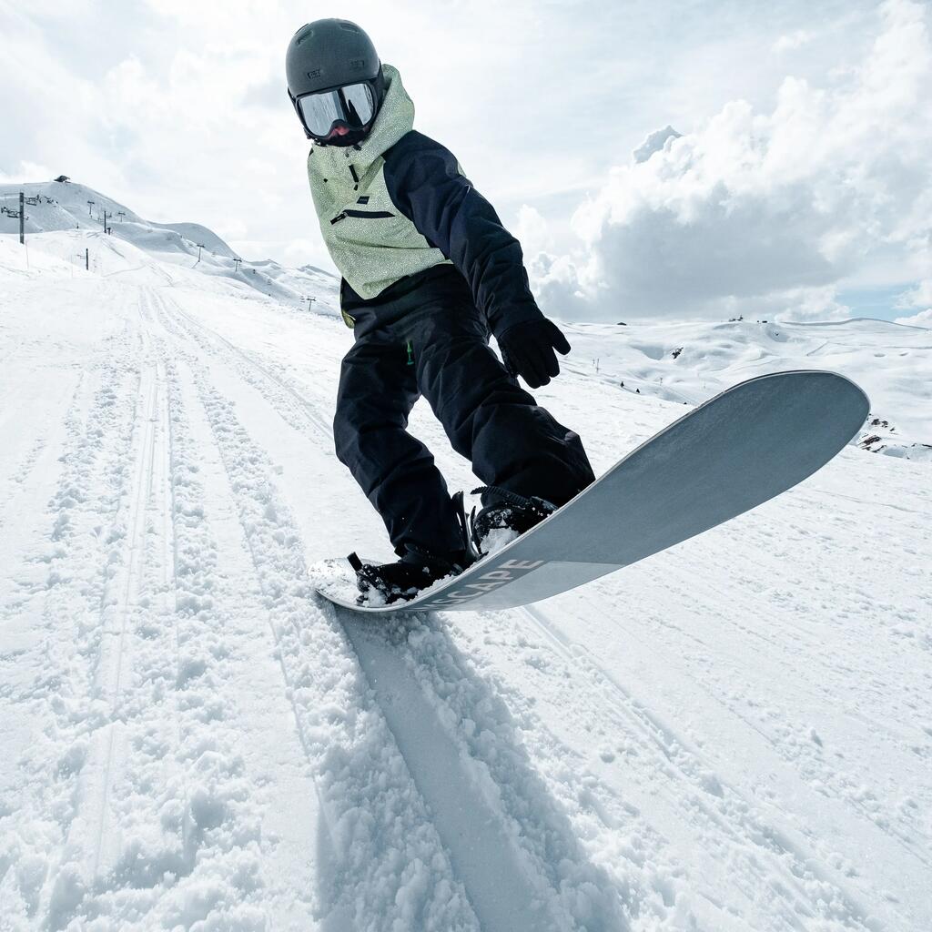 ΑΝΔΡΙΚΟ ΜΠΟΥΦΑΝ SNOWBOARD SNB 100 - ΠΡΑΣΙΝΟ ΚΑΙ ΜΑΥΡΟ