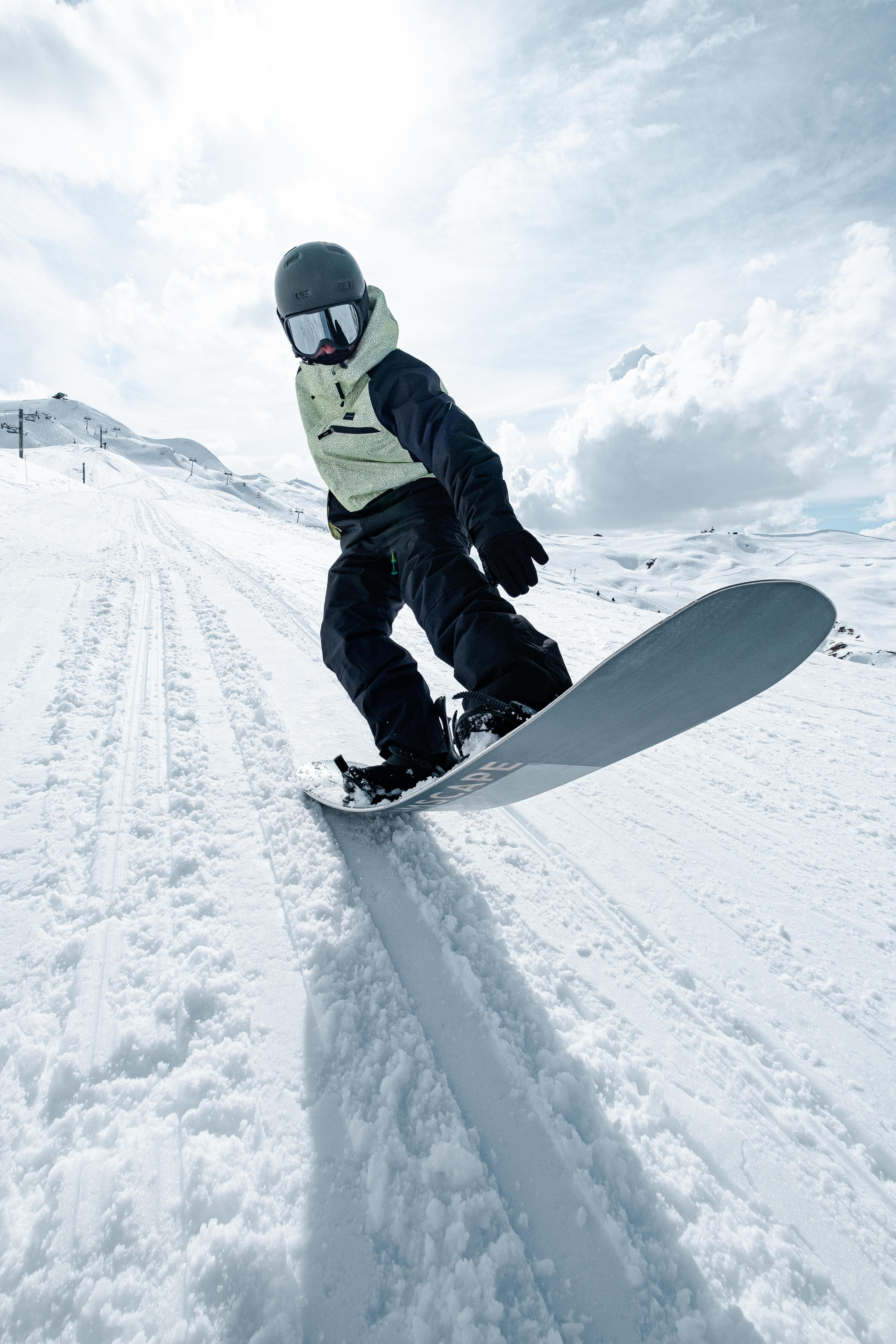 Men's All-mountain & Freestyle Snowboard SNB 100 3/12