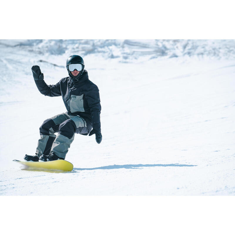 Giacca snowboard uomo compatibile ZIPROTEC SNB 500 nera
