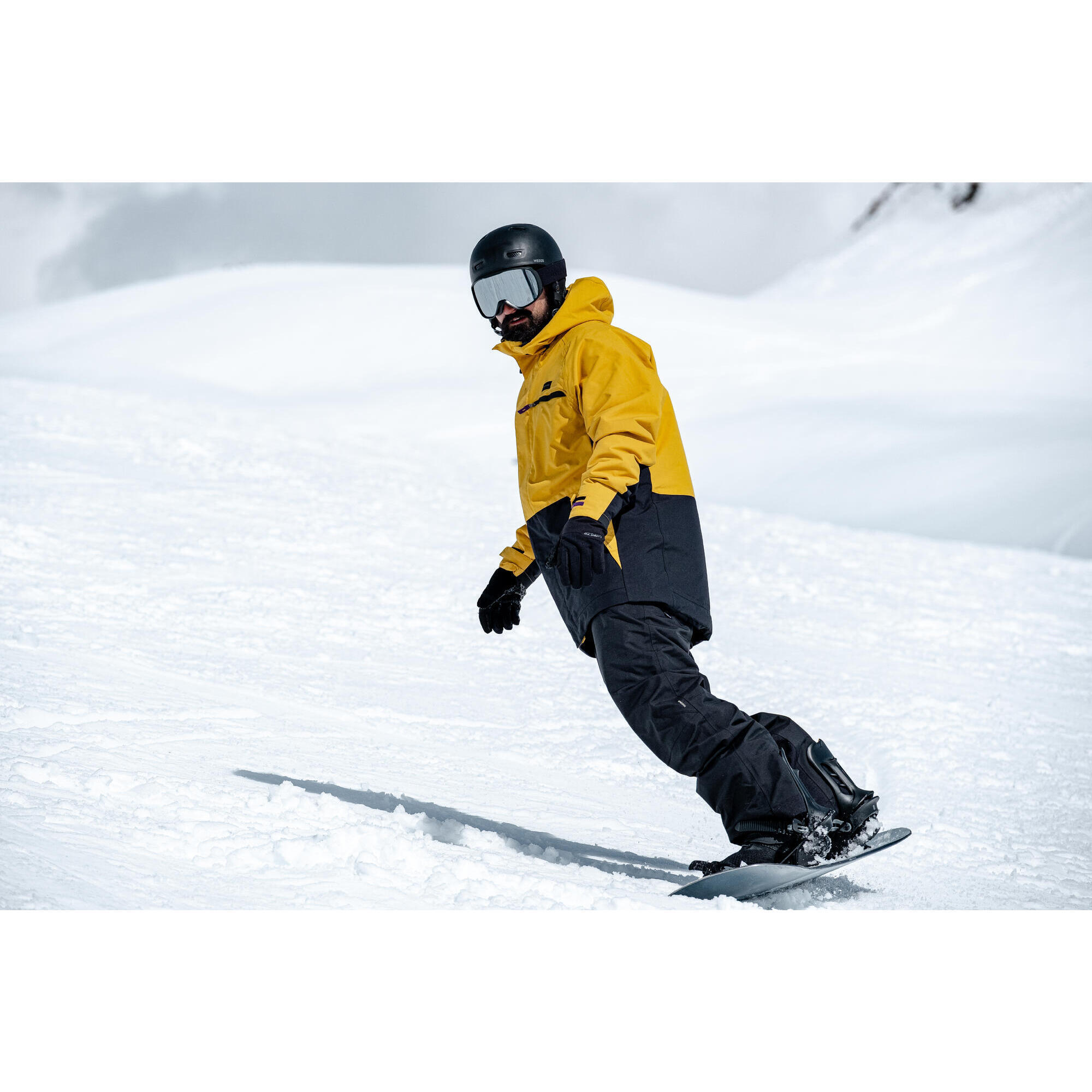 Attacchi da snowboard on/off-piste da uomo - SNB 100 nero