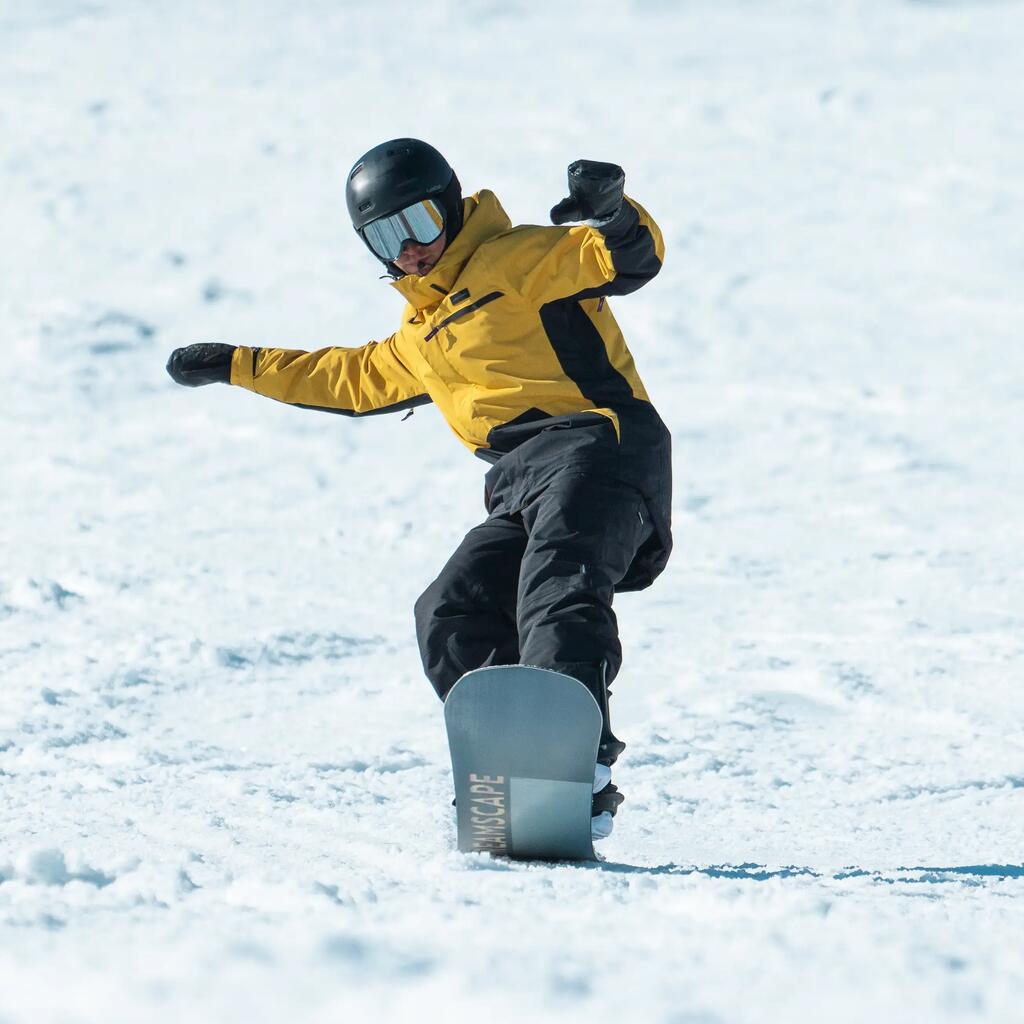 Ανδρικό μπουφάν Snowboard - SNB 100 Κίτρινο/Μαύρο