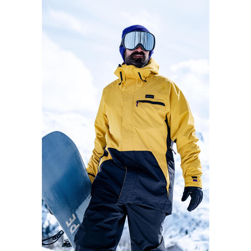 Snowboardjacke Skijacke Herren - SNB 100 gelb 