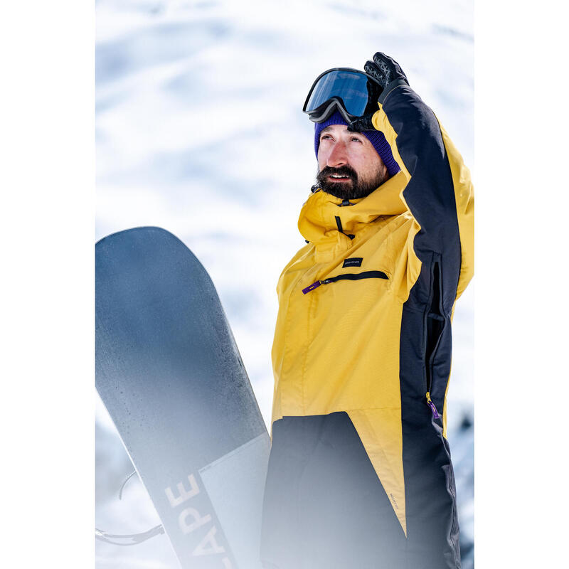 Giacca sci e snowboard uomo SNB100 gialla