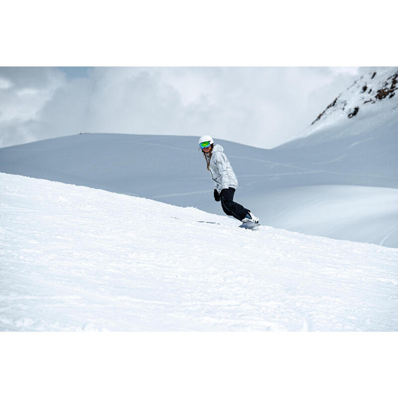 Snowboardjacke Damen Skijacke - SNB lang 100 weiss 