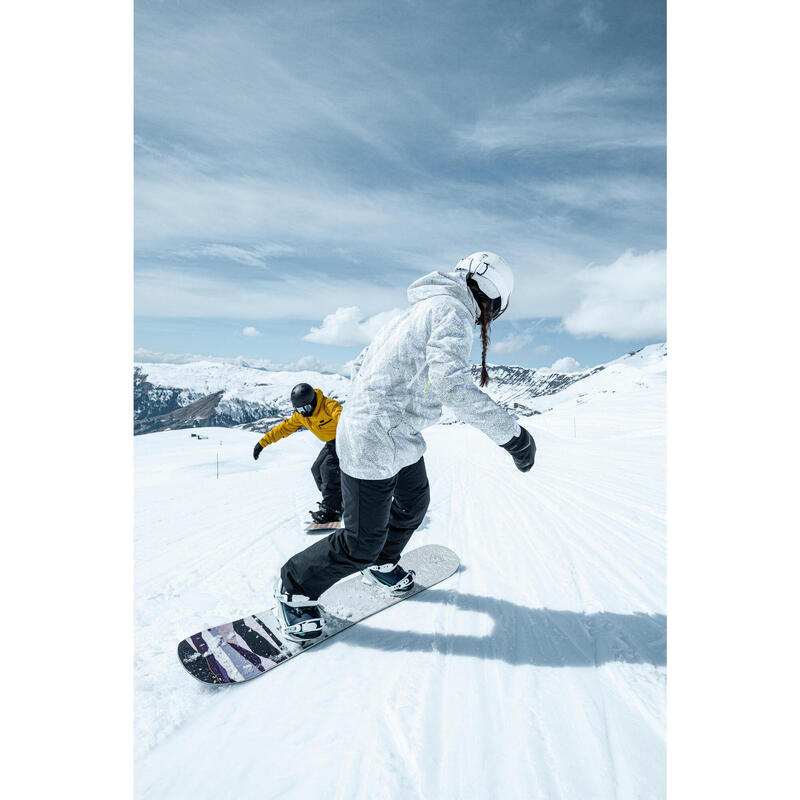 Pantalon de ski et snowboard résistant et imperméable femme, SNB 500 noir