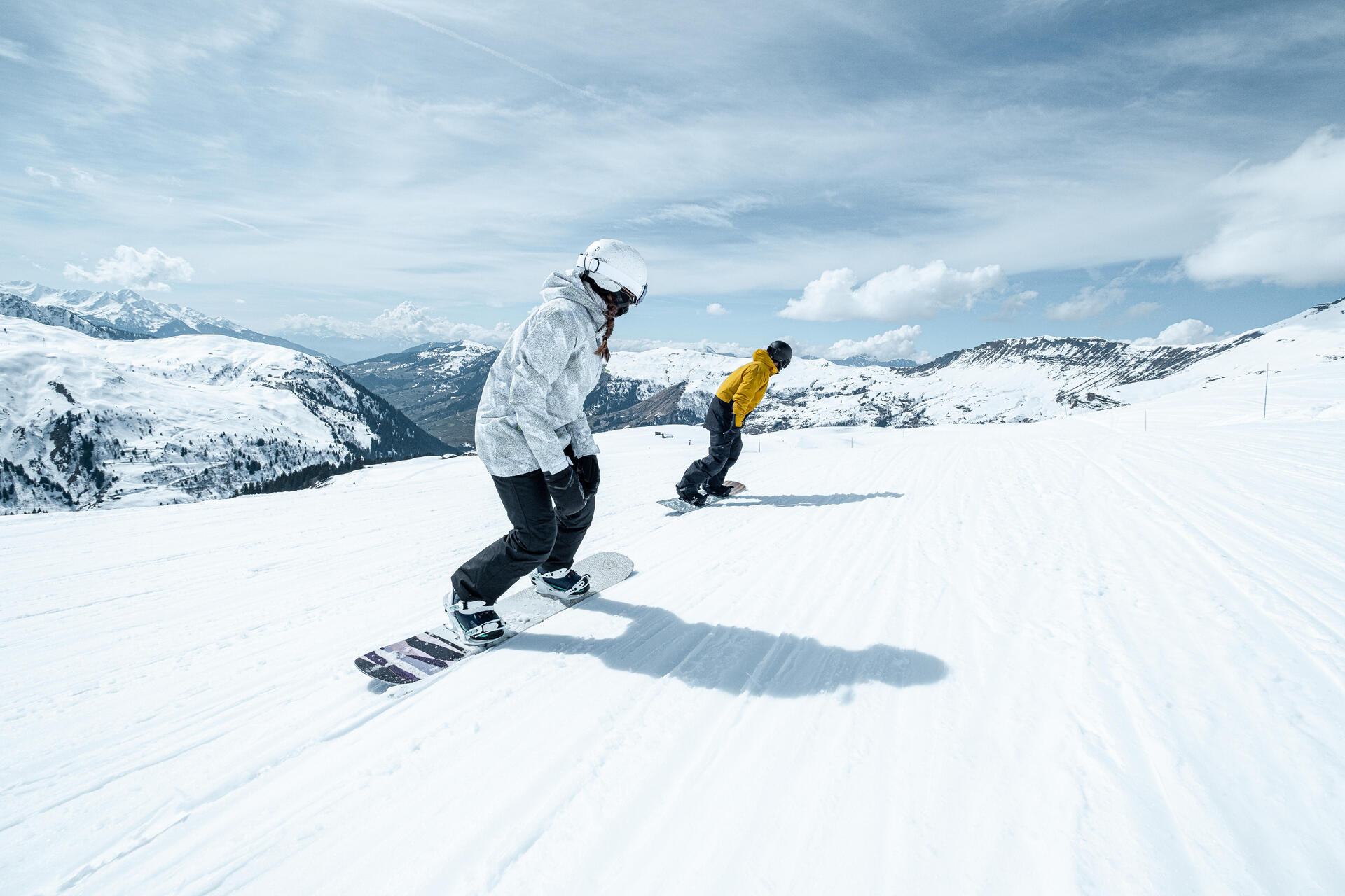 débutant snowboard