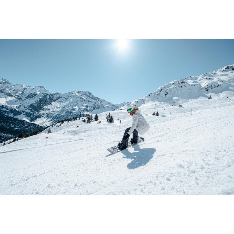 Calças de Snowboard Mulher impermeáveis SNB 500 Cinzento