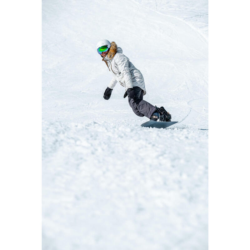 Snowboardhose Damen wasserdicht - SNB 500 grau 