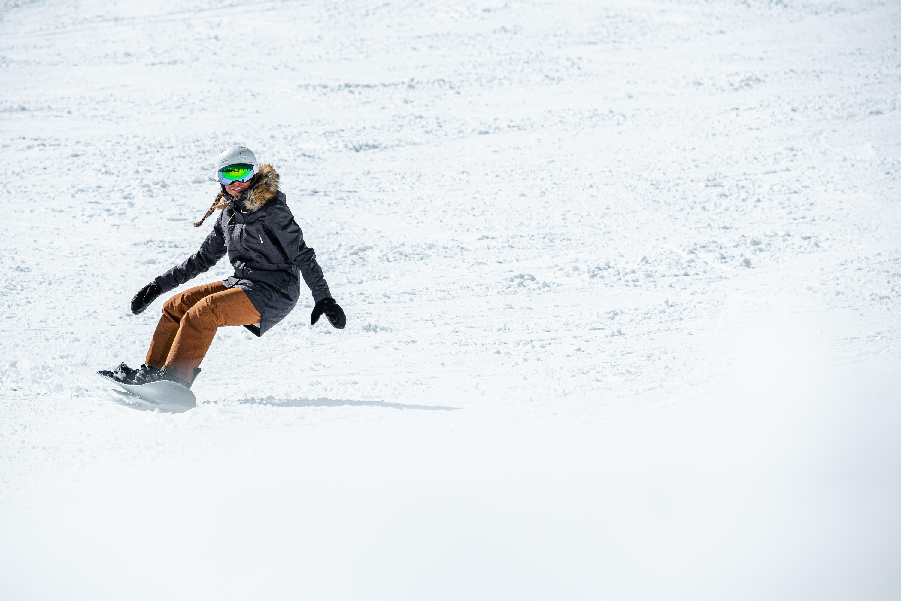 Women's Waterproof Snowboard Trousers SNB 500 - CAMEL 2/12