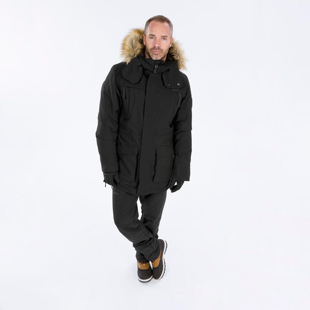Parka de randonnée -20°C imperméable homme, NH900 noir
