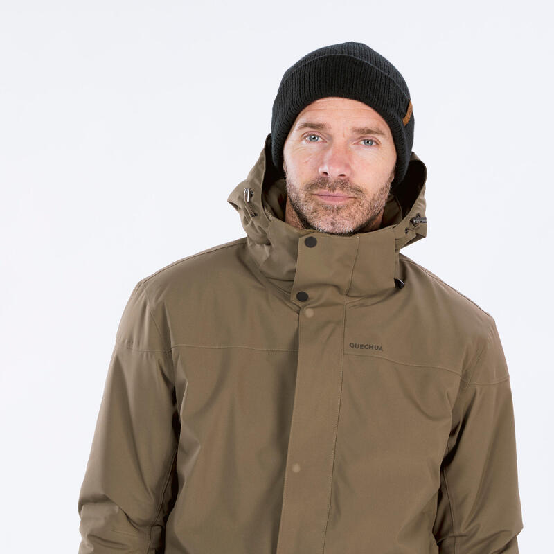 Erkek Su Geçirmez Outdoor Parka/Kışlık Mont - Kahverengi - SH500 -10 °C