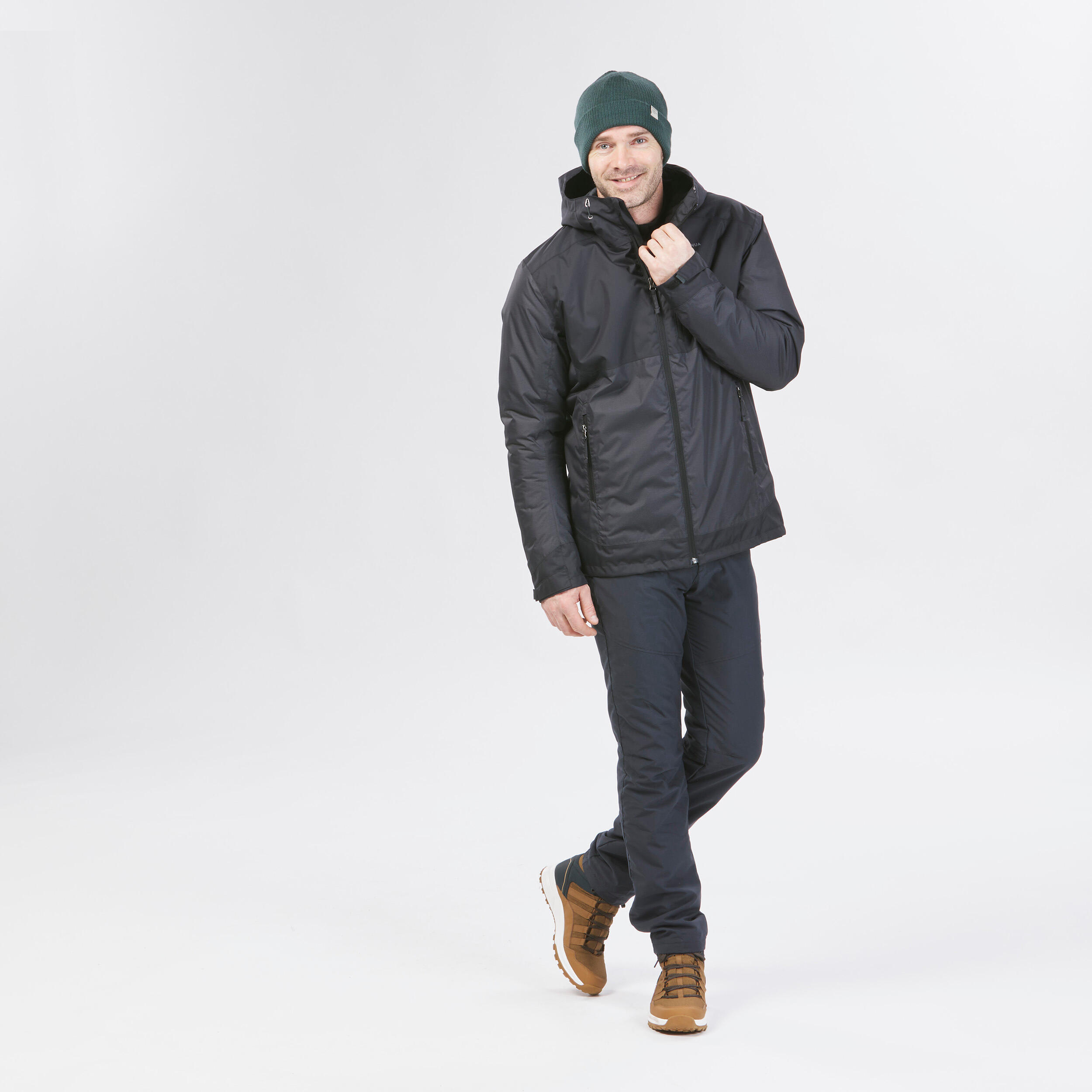 Men’s hiking waterproof winter jacket - SH500 -10°C 12/14