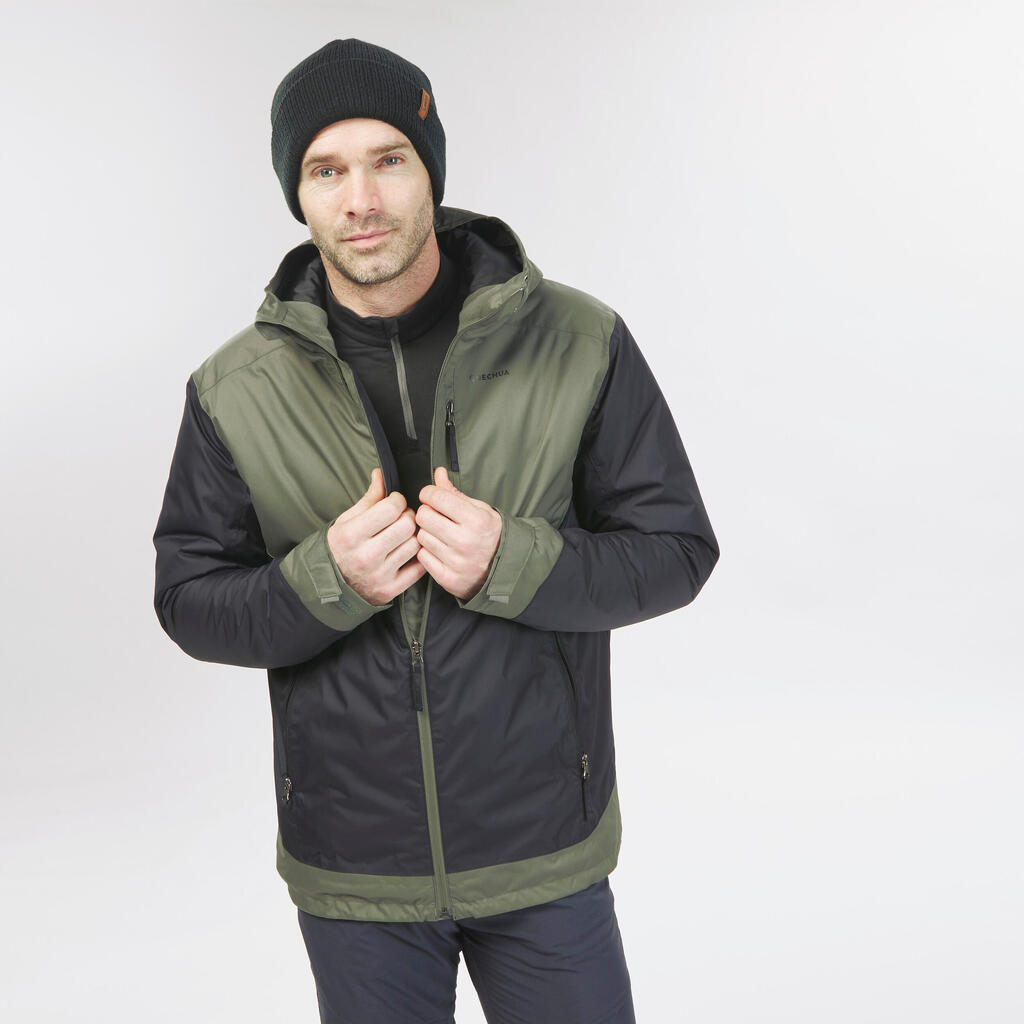 Veste de randonnée -10°C imperméable homme, NH500 vert
