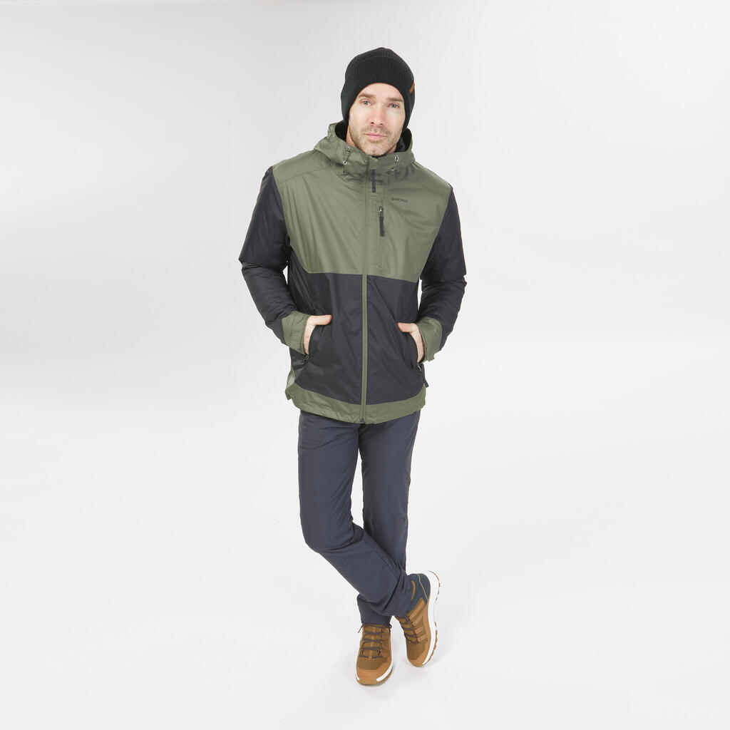 Veste de randonnée -10°C imperméable homme, NH500 noir