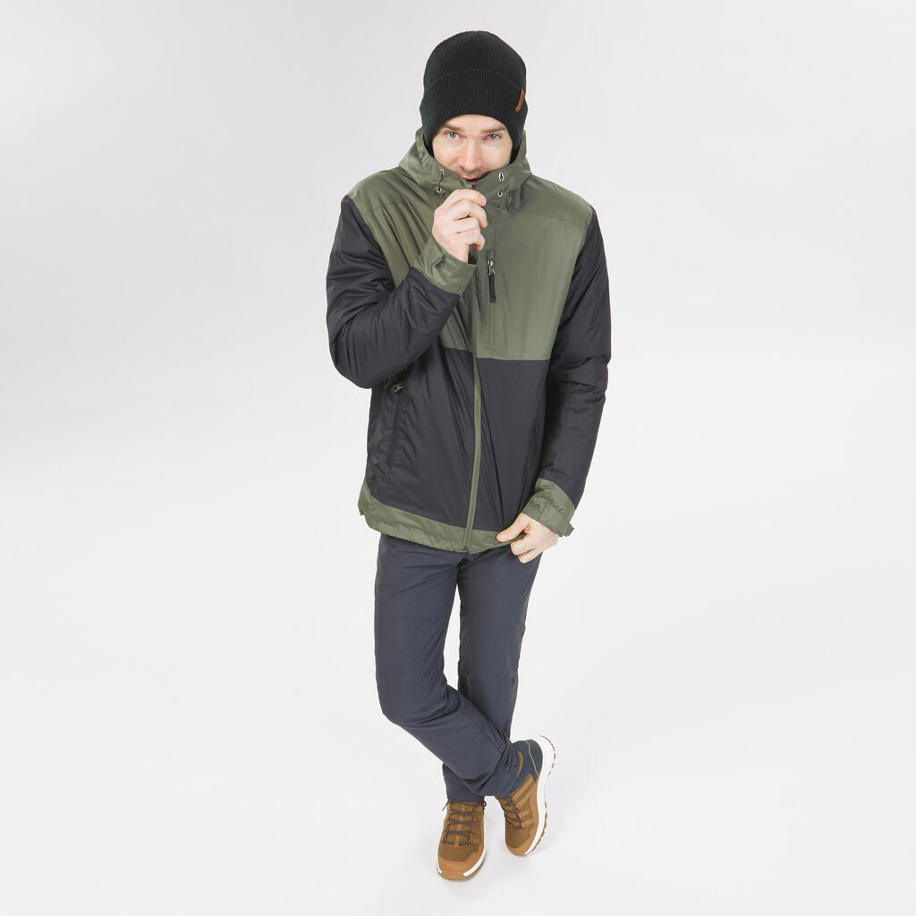 Veste de randonnée -10°C imperméable homme, NH500 vert