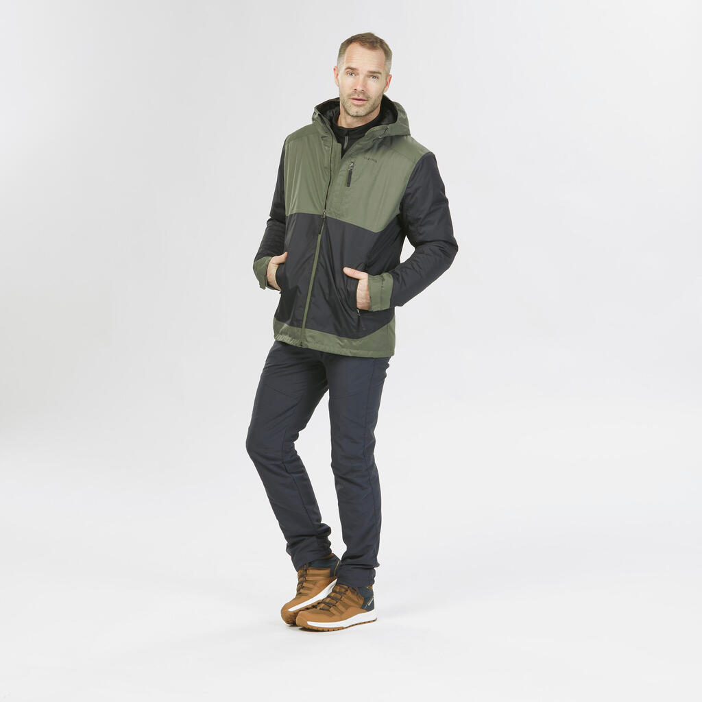 Veste de randonnée -10°C imperméable homme, NH500 vert