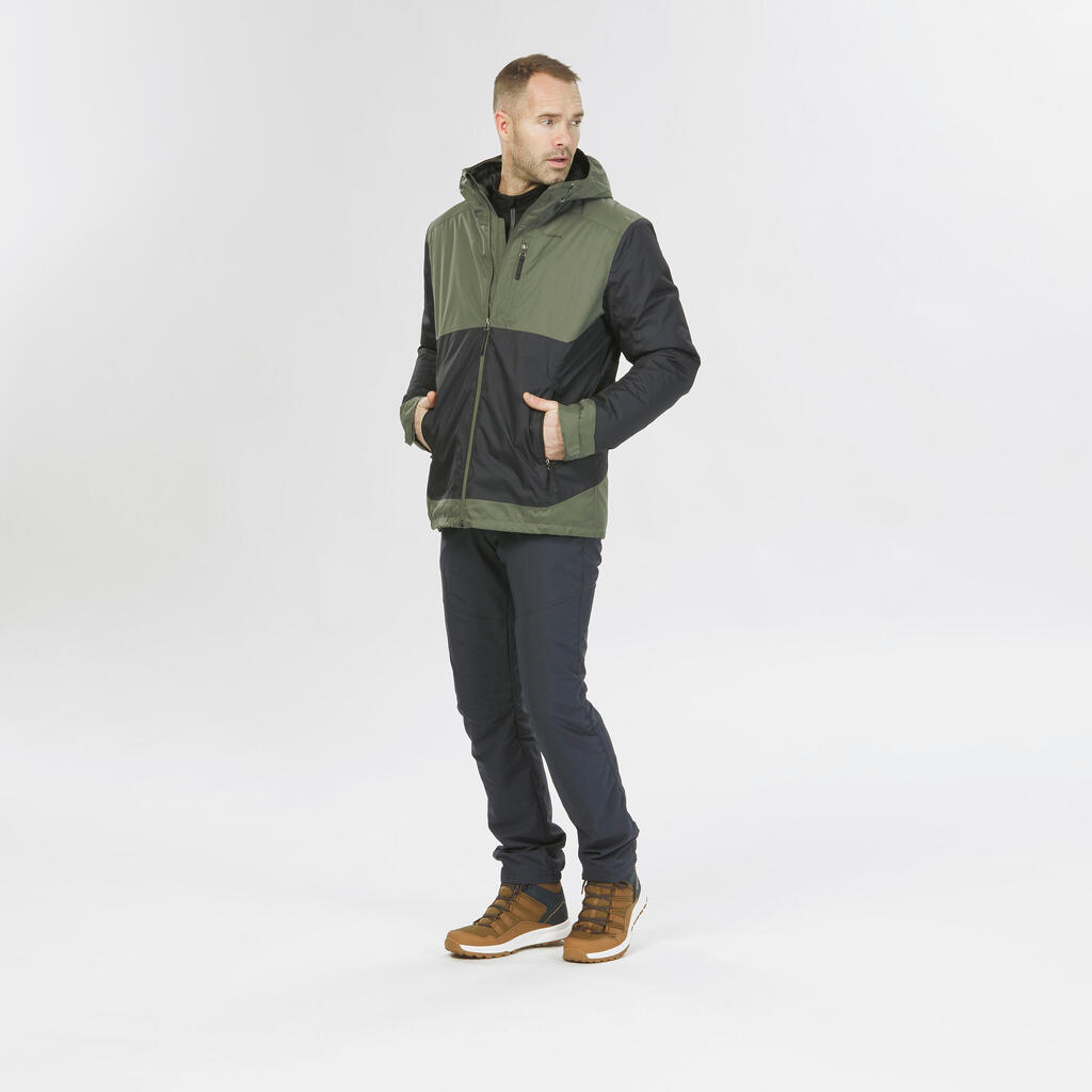 Veste de randonnée -10°C imperméable homme, NH500 vert