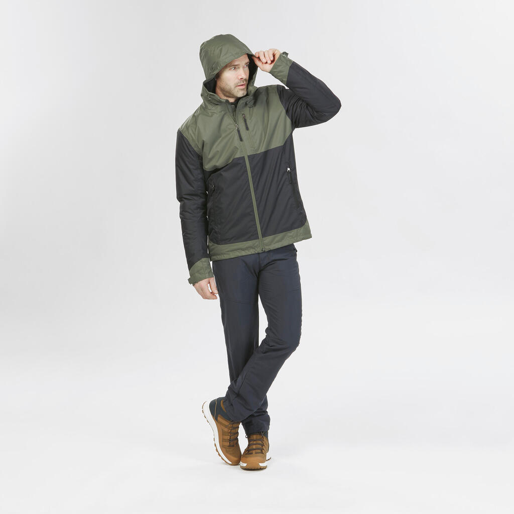 Veste de randonnée -10°C imperméable homme, NH500 vert