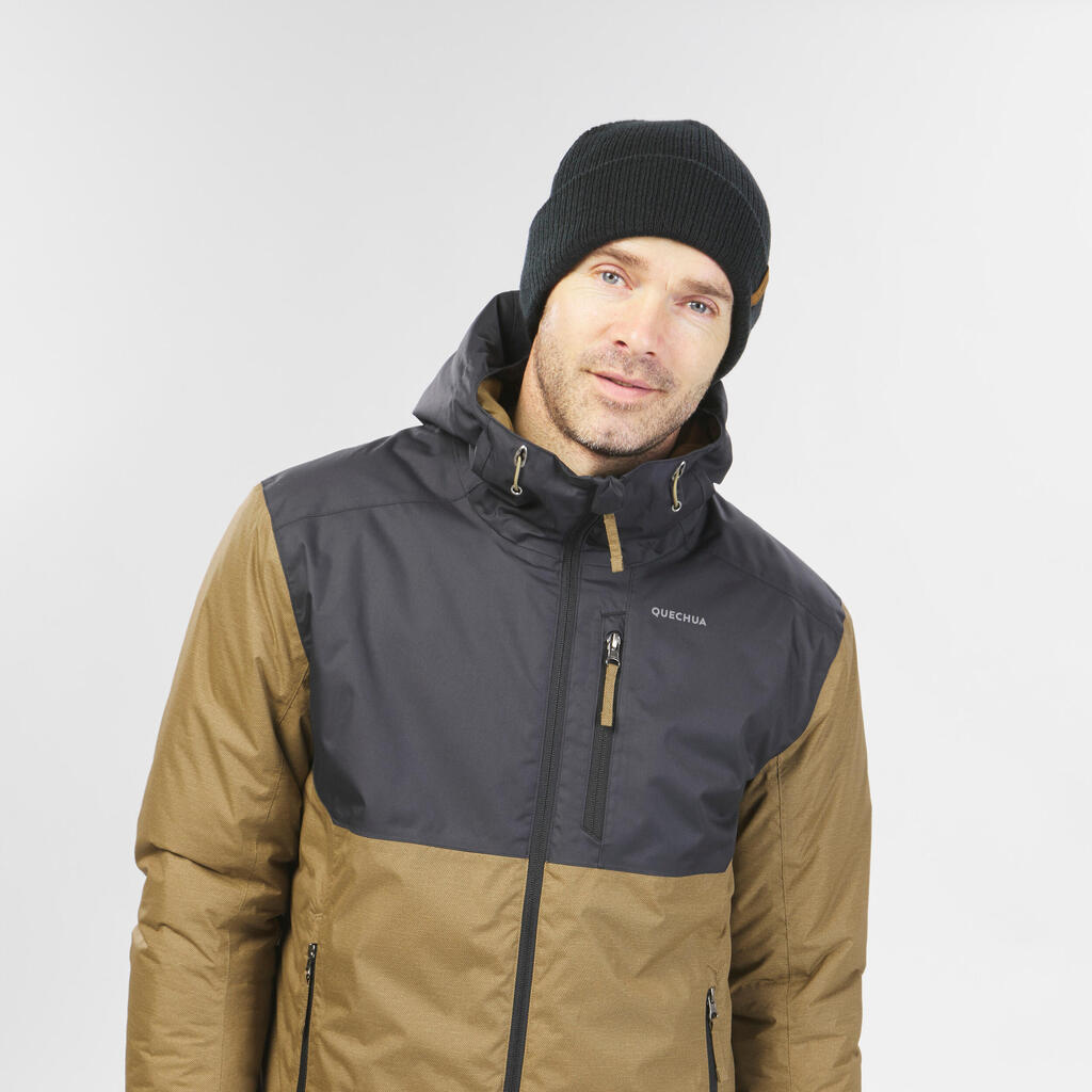 Men’s hiking waterproof winter jacket - SH500 -10°C