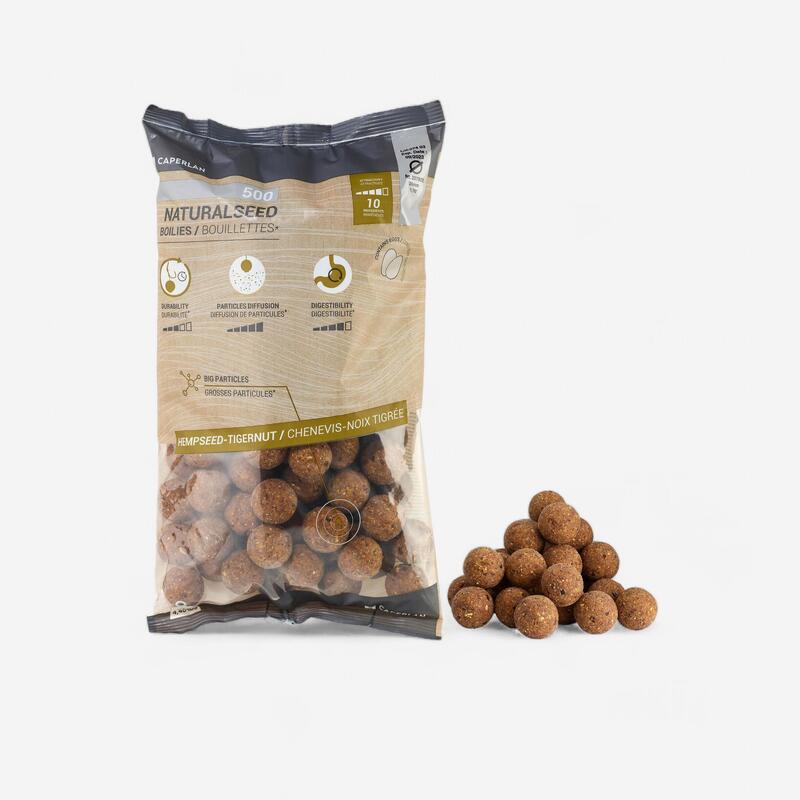 Boilies voor karper NaturalSeed 28 mm 2 kg hennepzaad tijgernoten