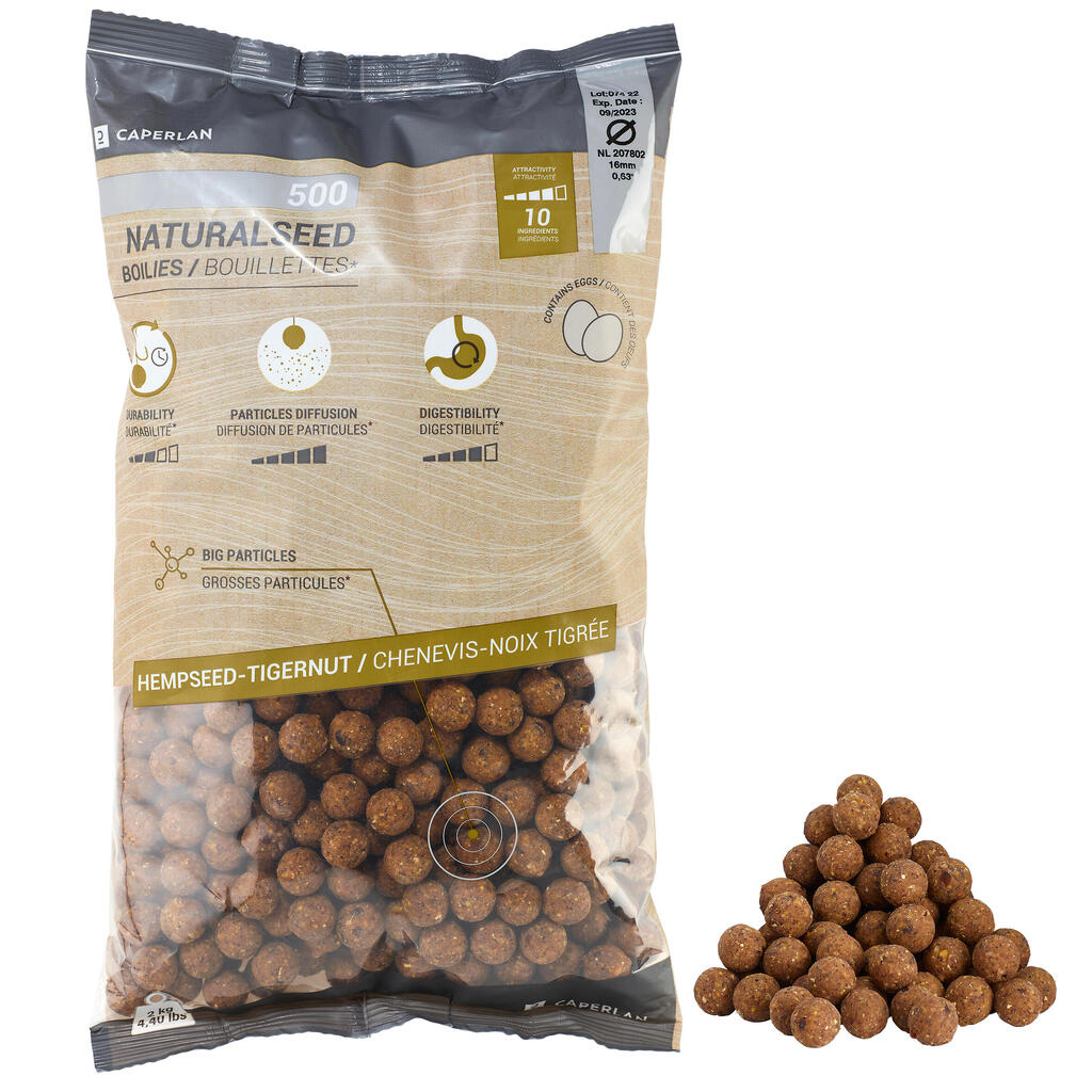 Boilies NaturalSeed Krebse/Schwarzer Pfeffer 16 mm 2 kg