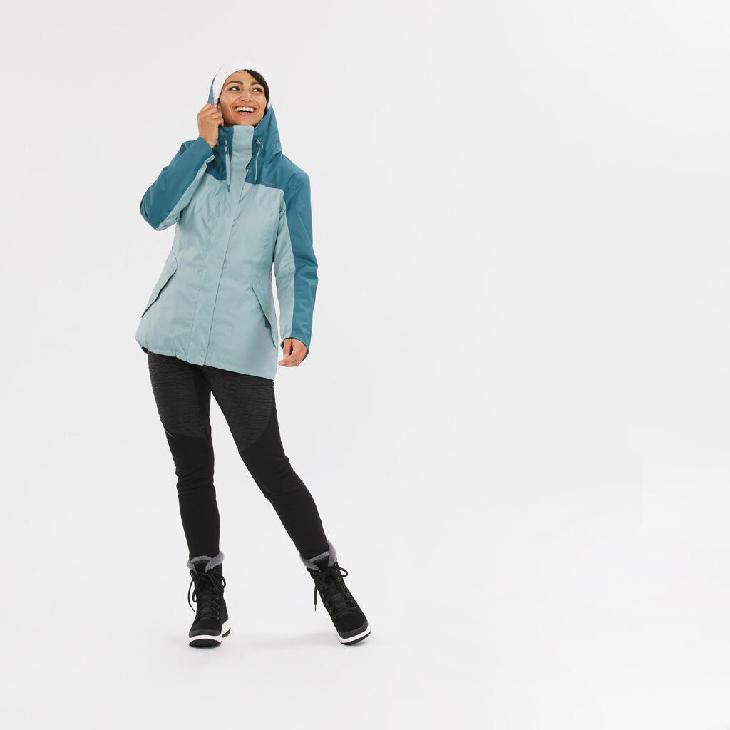 Women’s hiking waterproof winter jacket - SH500 -10°C