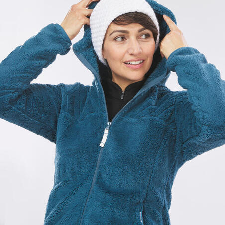 Women's Warm Fleece Hiking Jacket - SH100 ULTRA-WARM