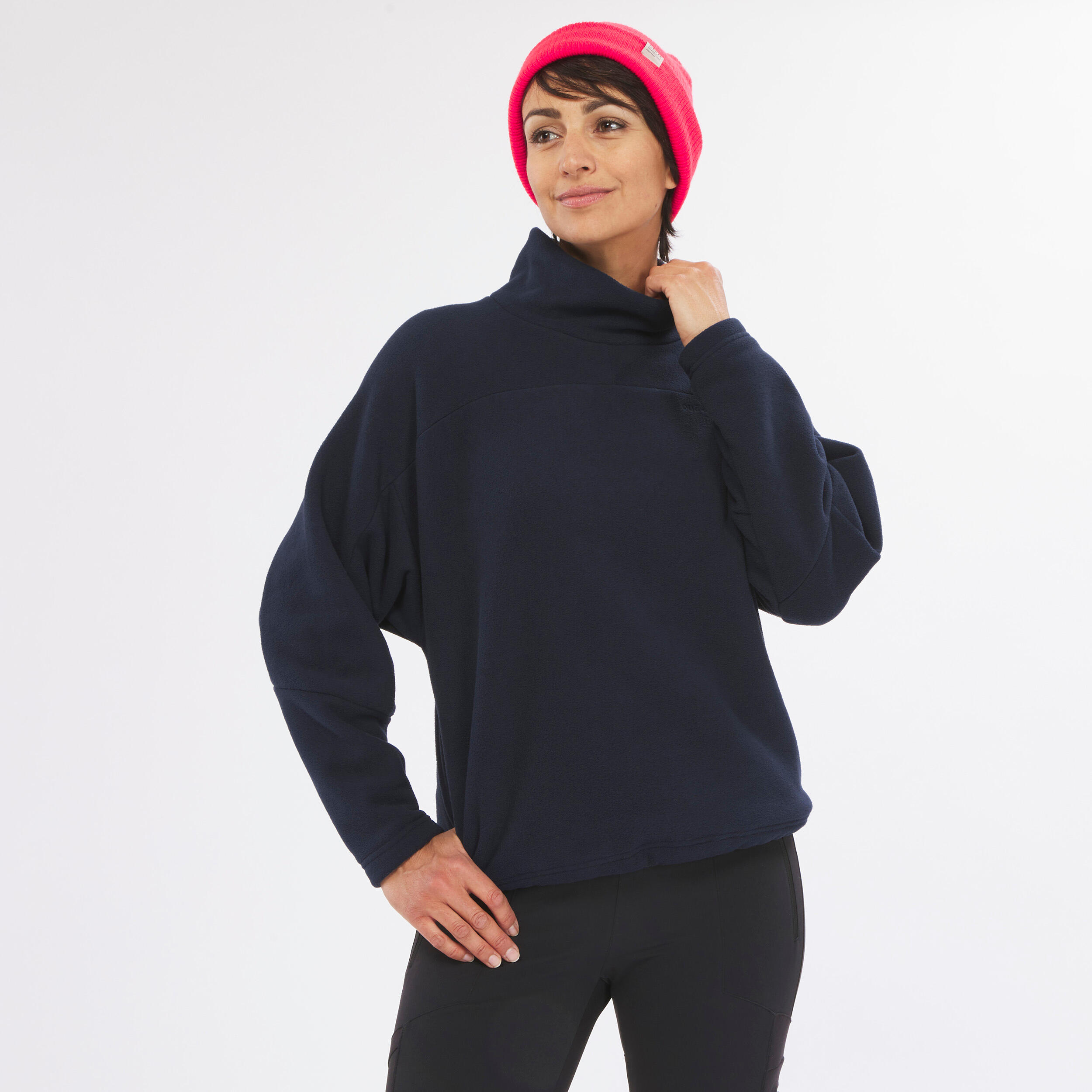 Women's Warm Hiking Fleece - SH100 X-WARM 8/8