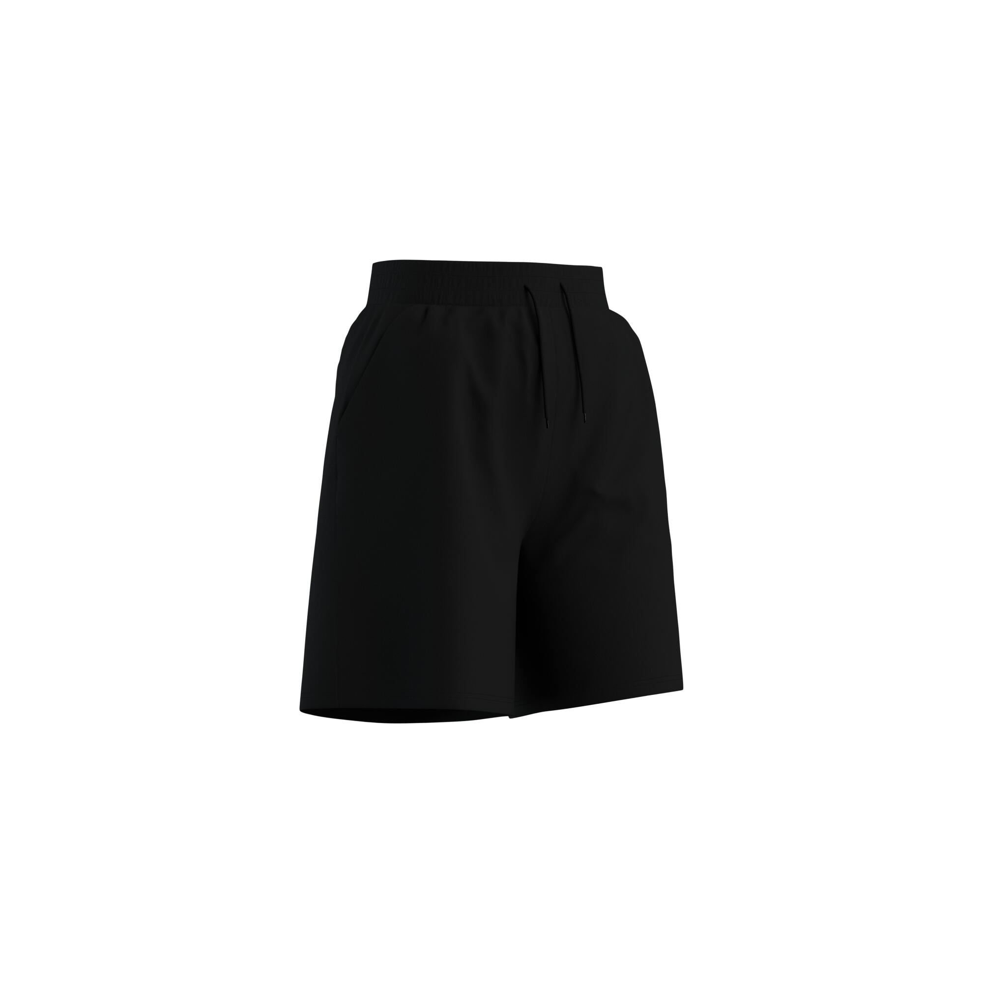 DOMYOS Women's Wide-Leg Fitness Shorts 520 - Black