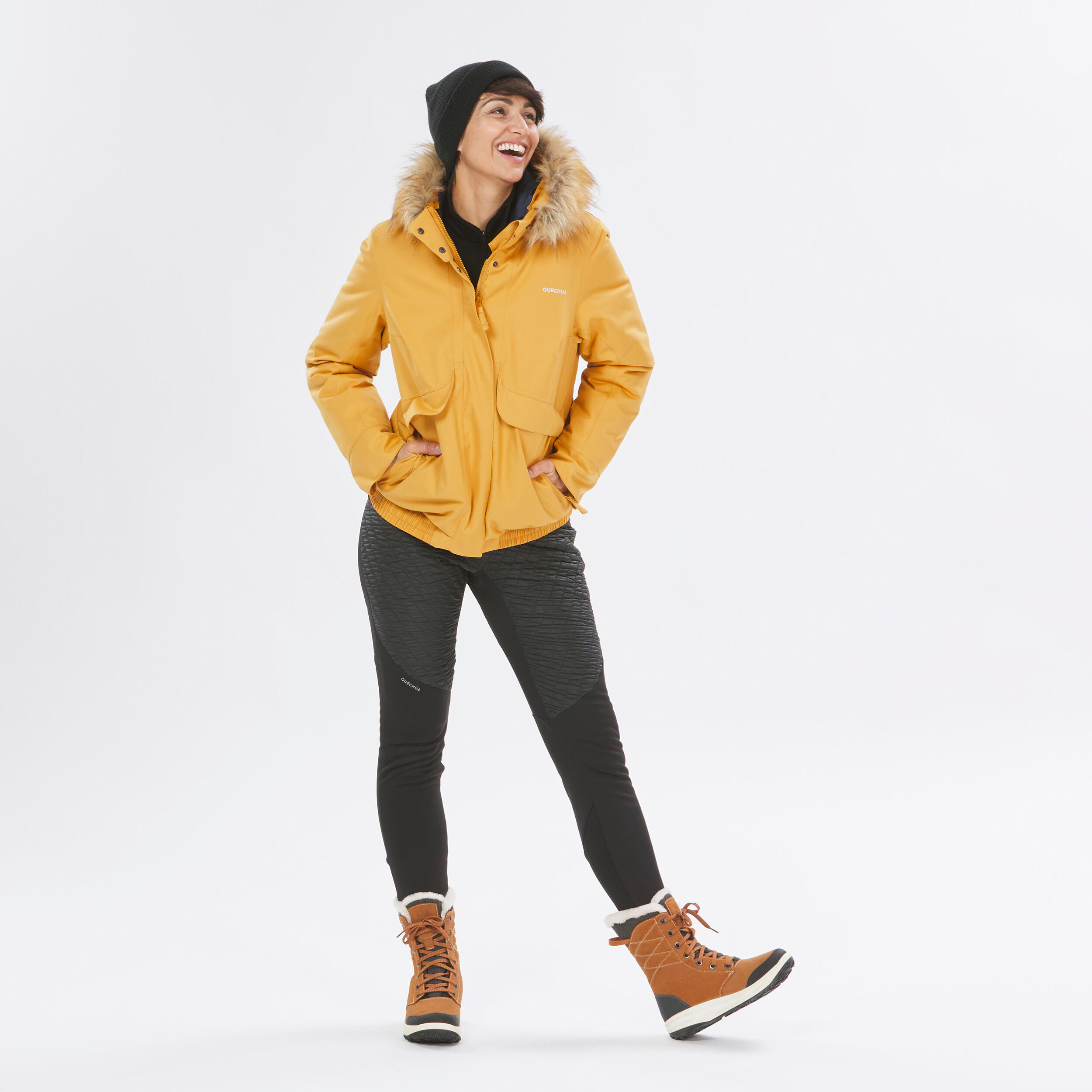 Women’s waterproof winter hiking jacket - SH500 -8°C 13/14