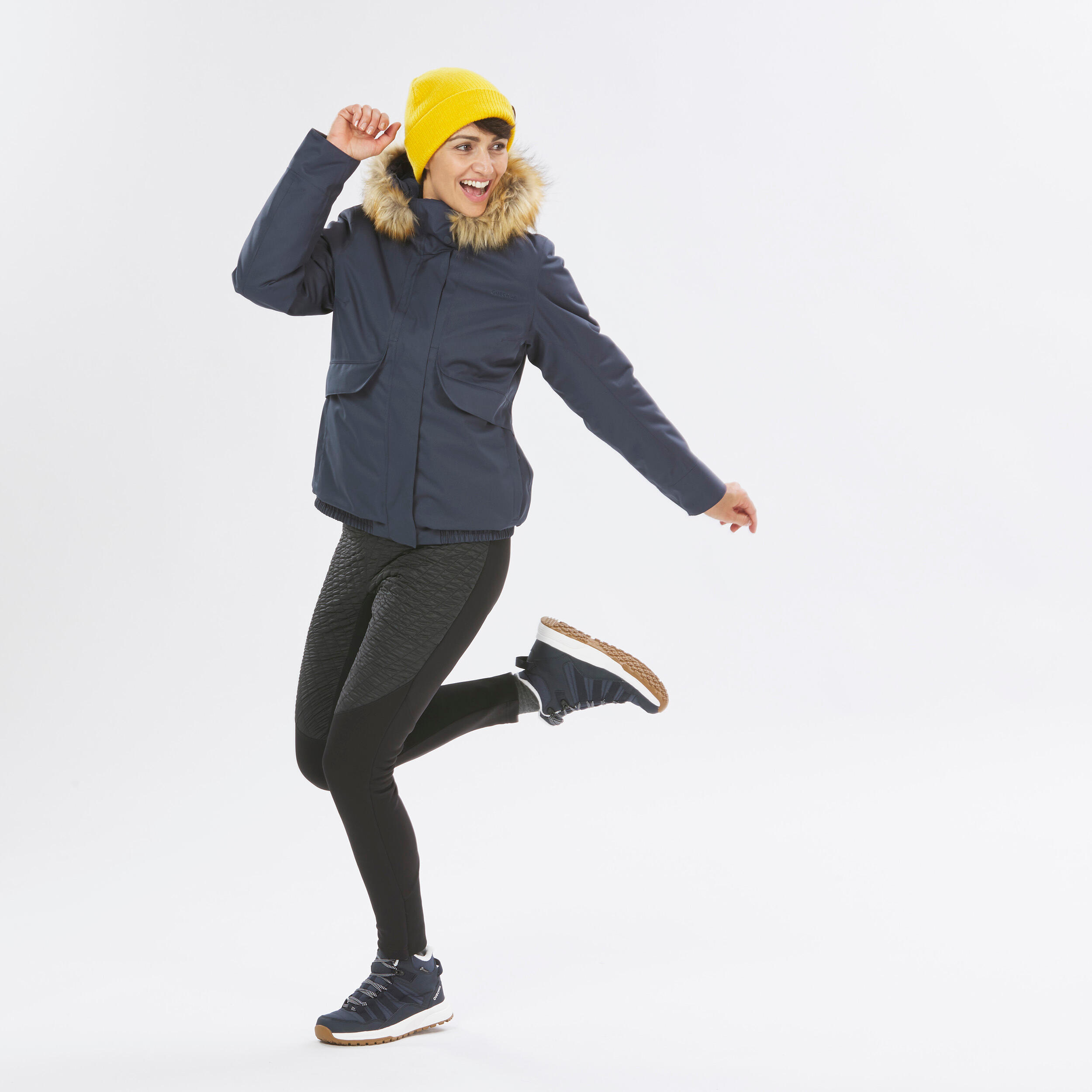 Women’s waterproof winter hiking jacket - SH500 -8°C 14/14