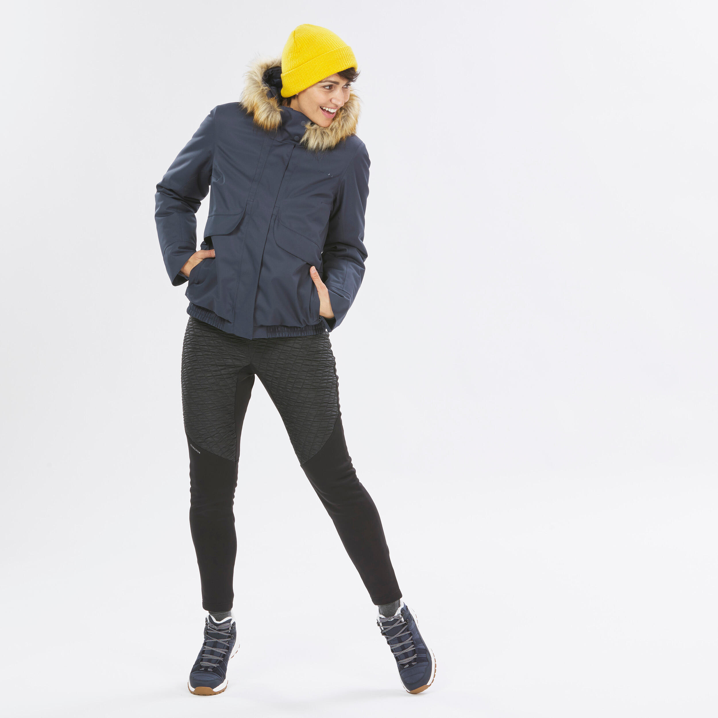 Women’s waterproof winter hiking jacket - SH500 -8°C 13/14