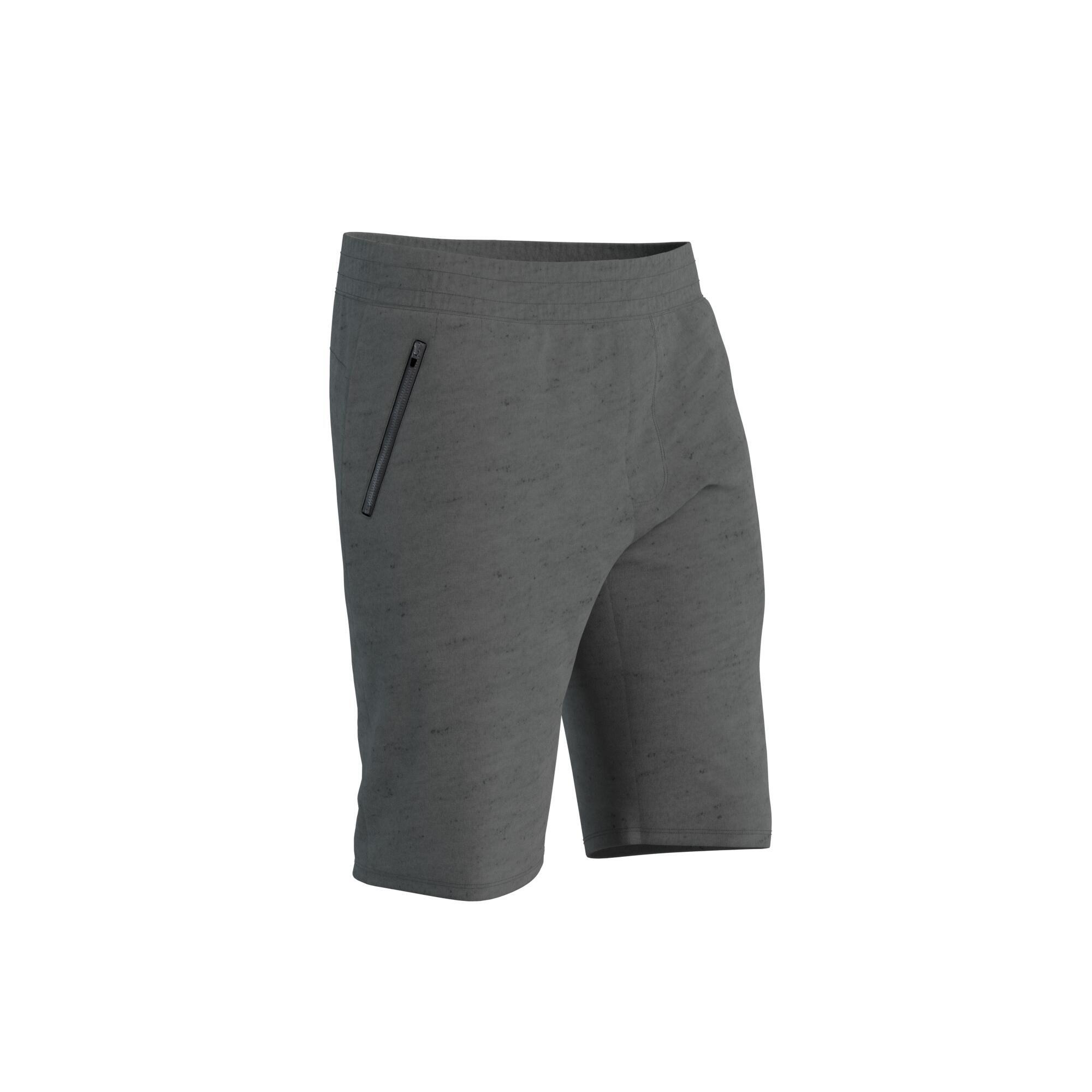 DOMYOS Men's Fitness Shorts 500 - Grey