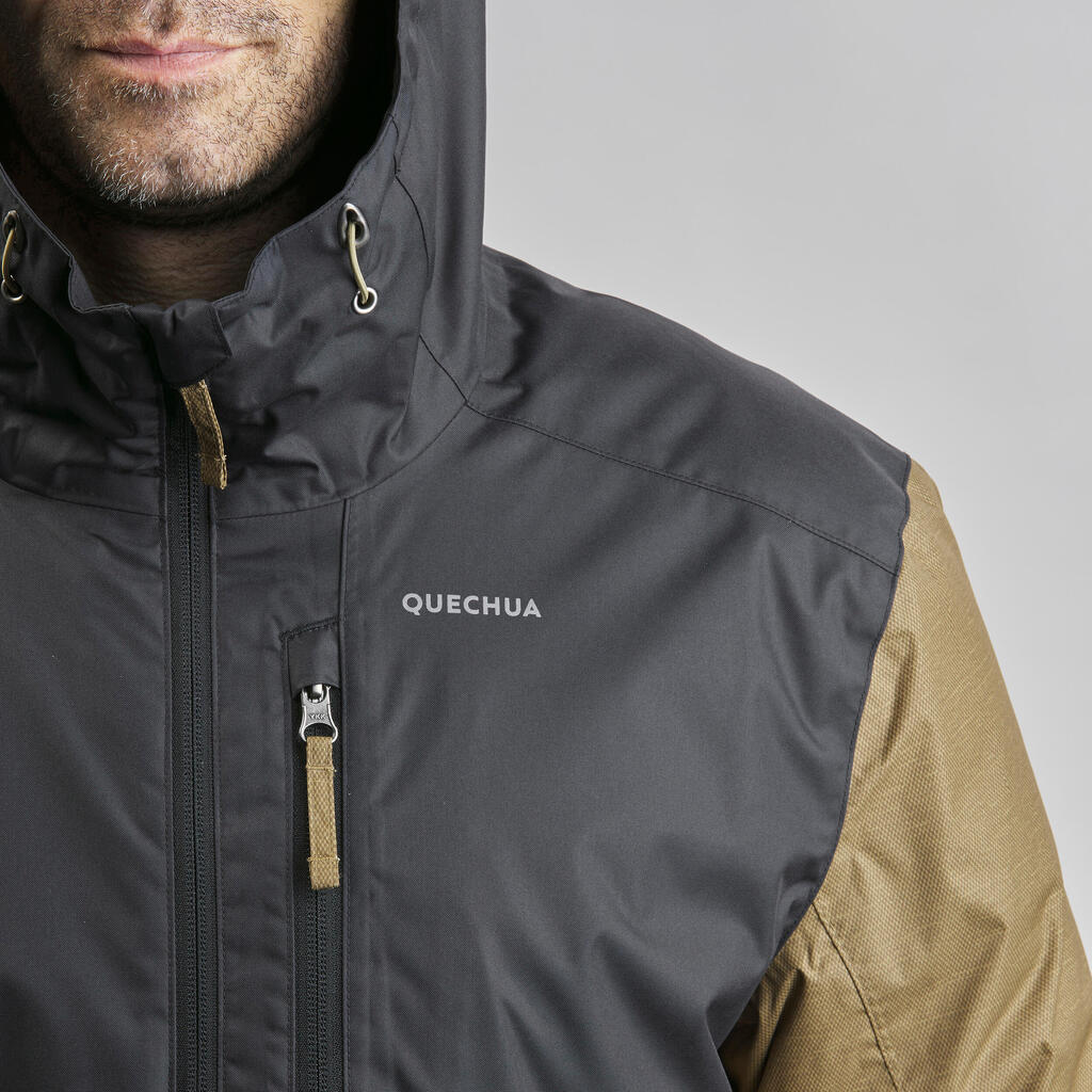 Veste de randonnée -10°C imperméable homme, NH500 noir