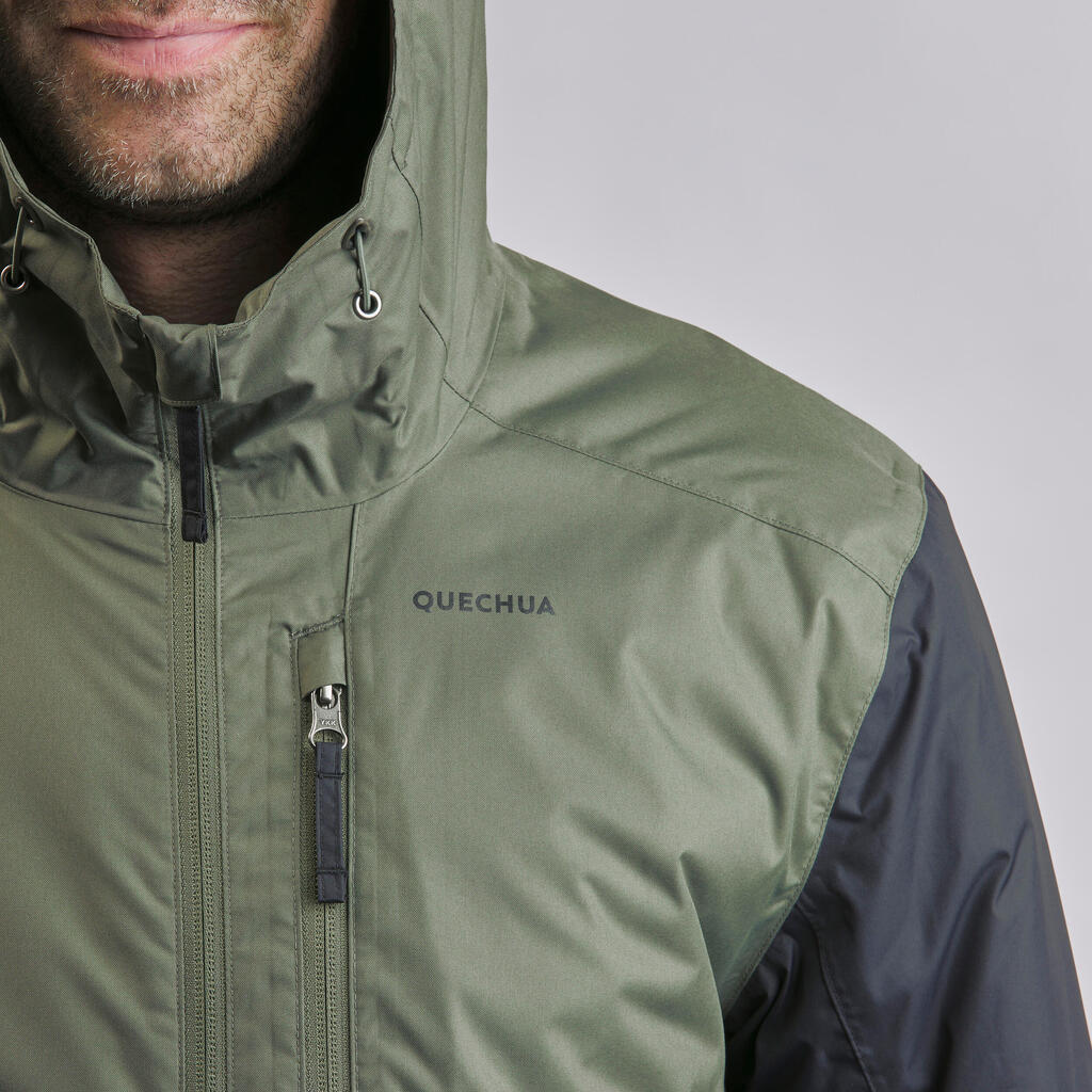 Veste de randonnée -10°C imperméable homme, NH500 vert