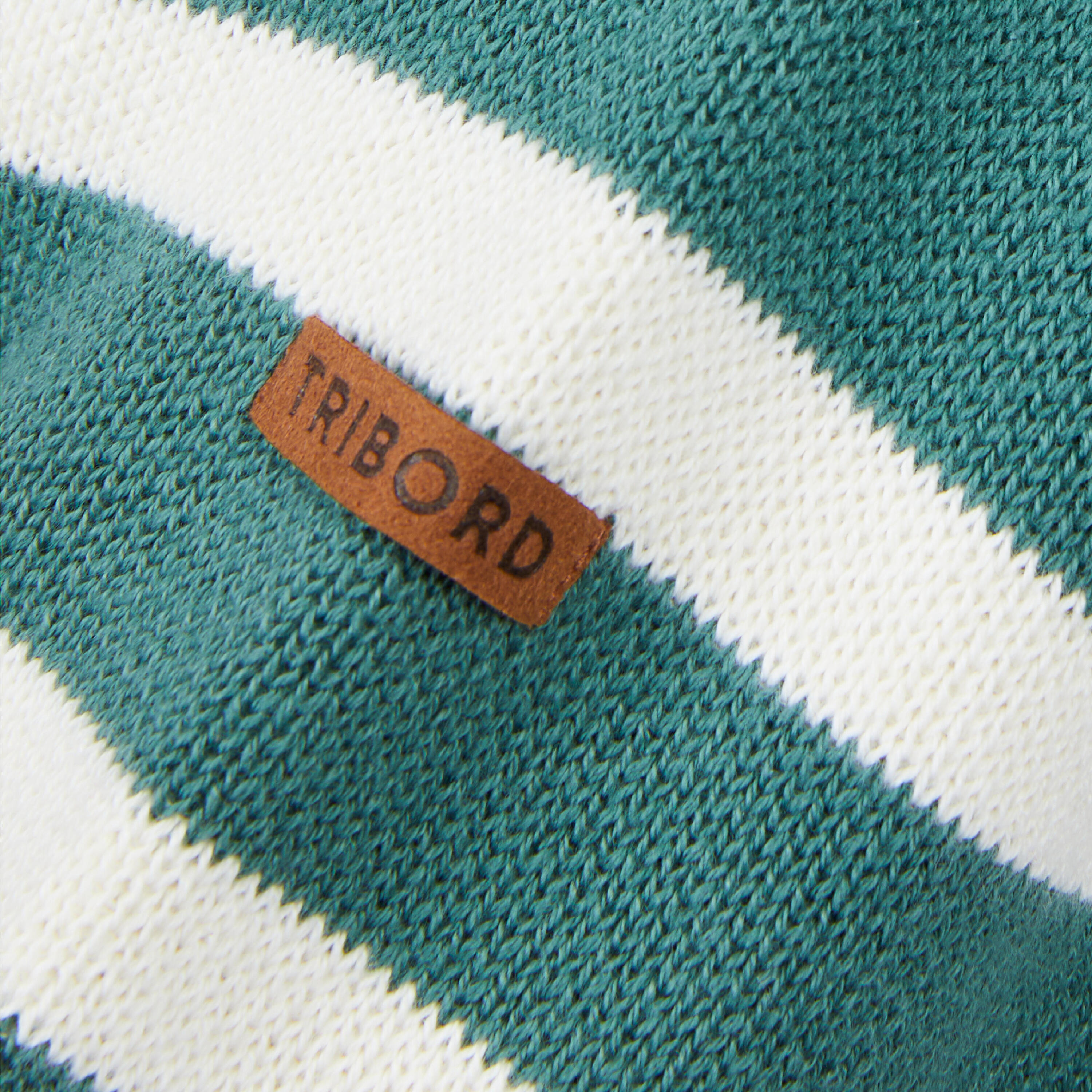 Women’s sailing jumper white khaki striped 10/12