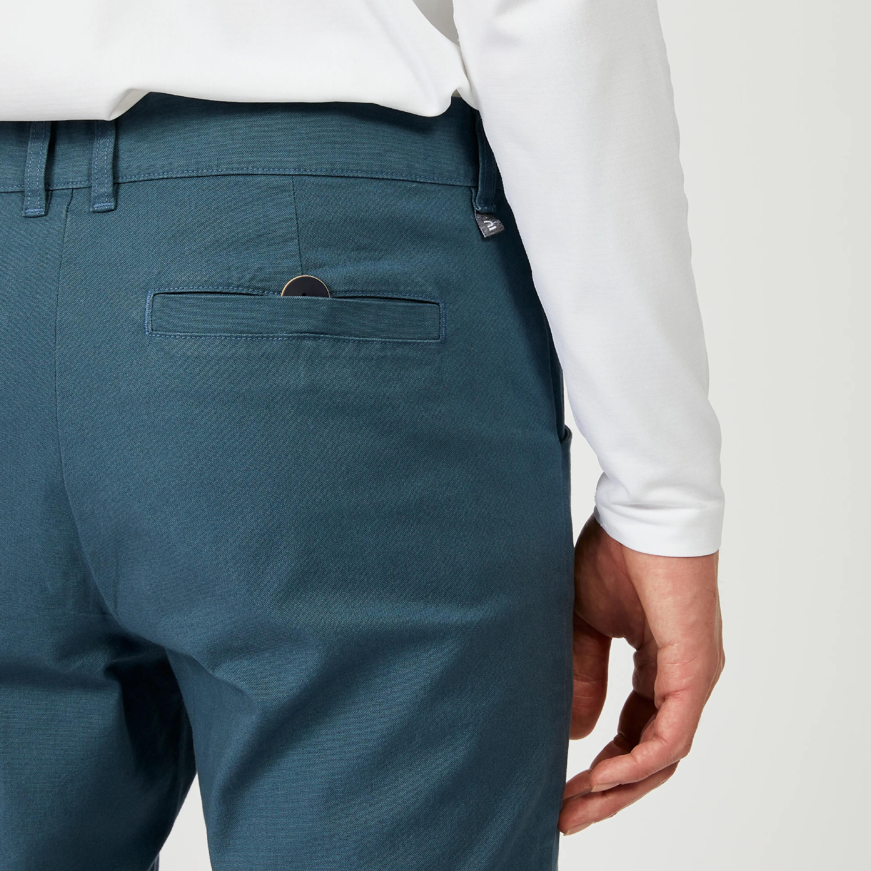 Men’s Cotton Sailing Trousers 100 Grey 8/8
