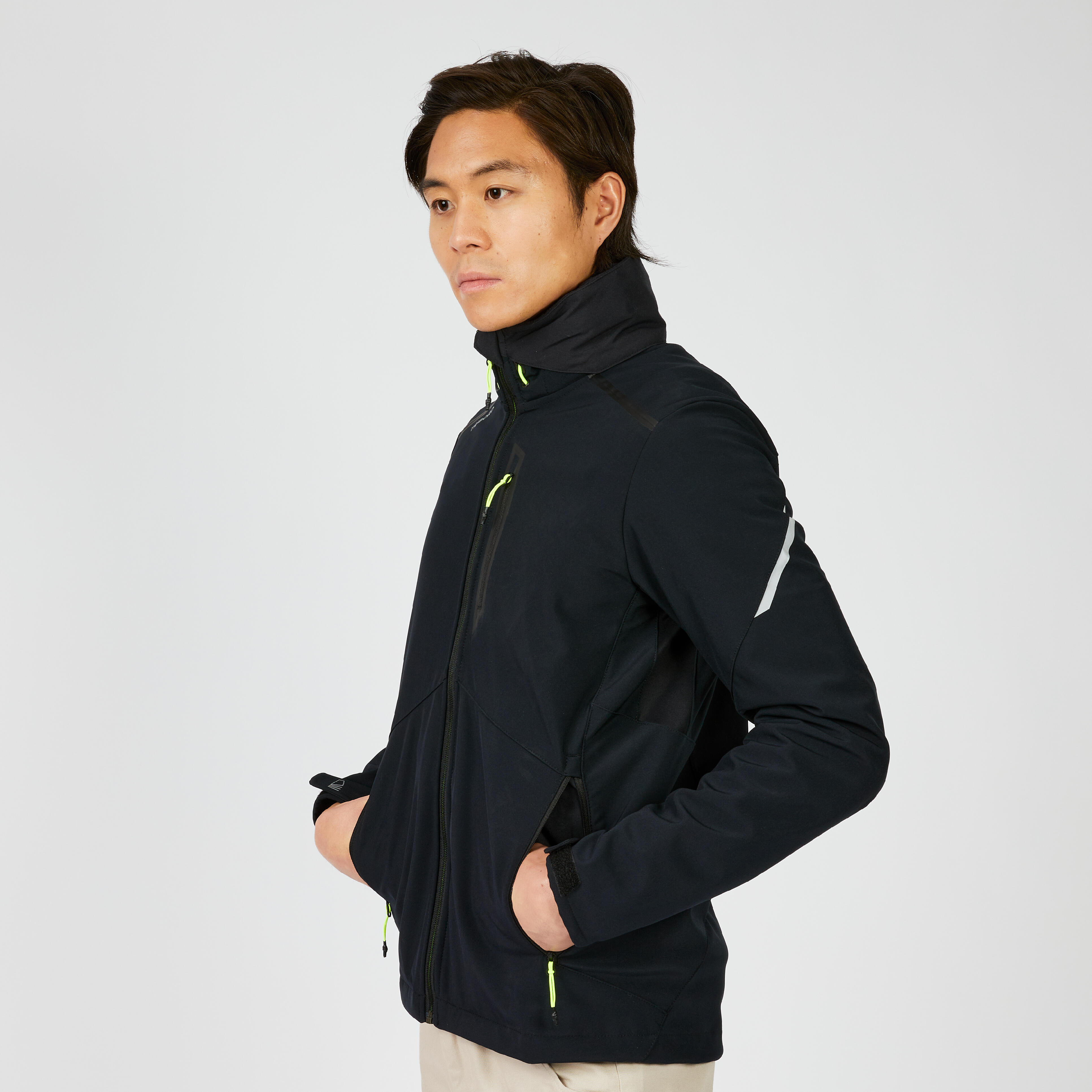 Uomo Giacca softshell antivento Sailing 900 Nero