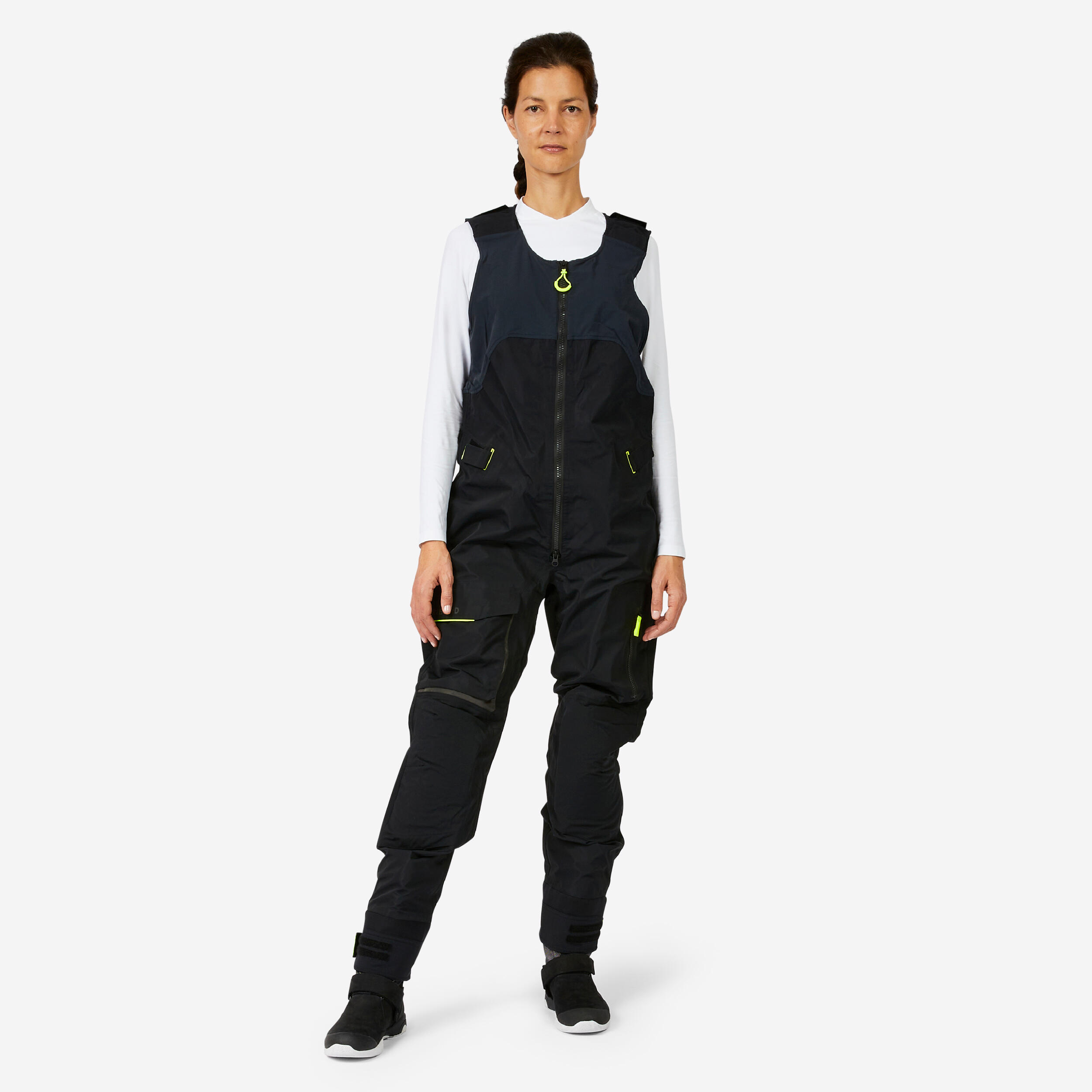 Tribord - Salopette De Quart Voile Adulte - Offshore Race 900 Noir - Salopette - Voile Habitable Cerfvolant Wing - Gris-noir - 38 S - Decathlon